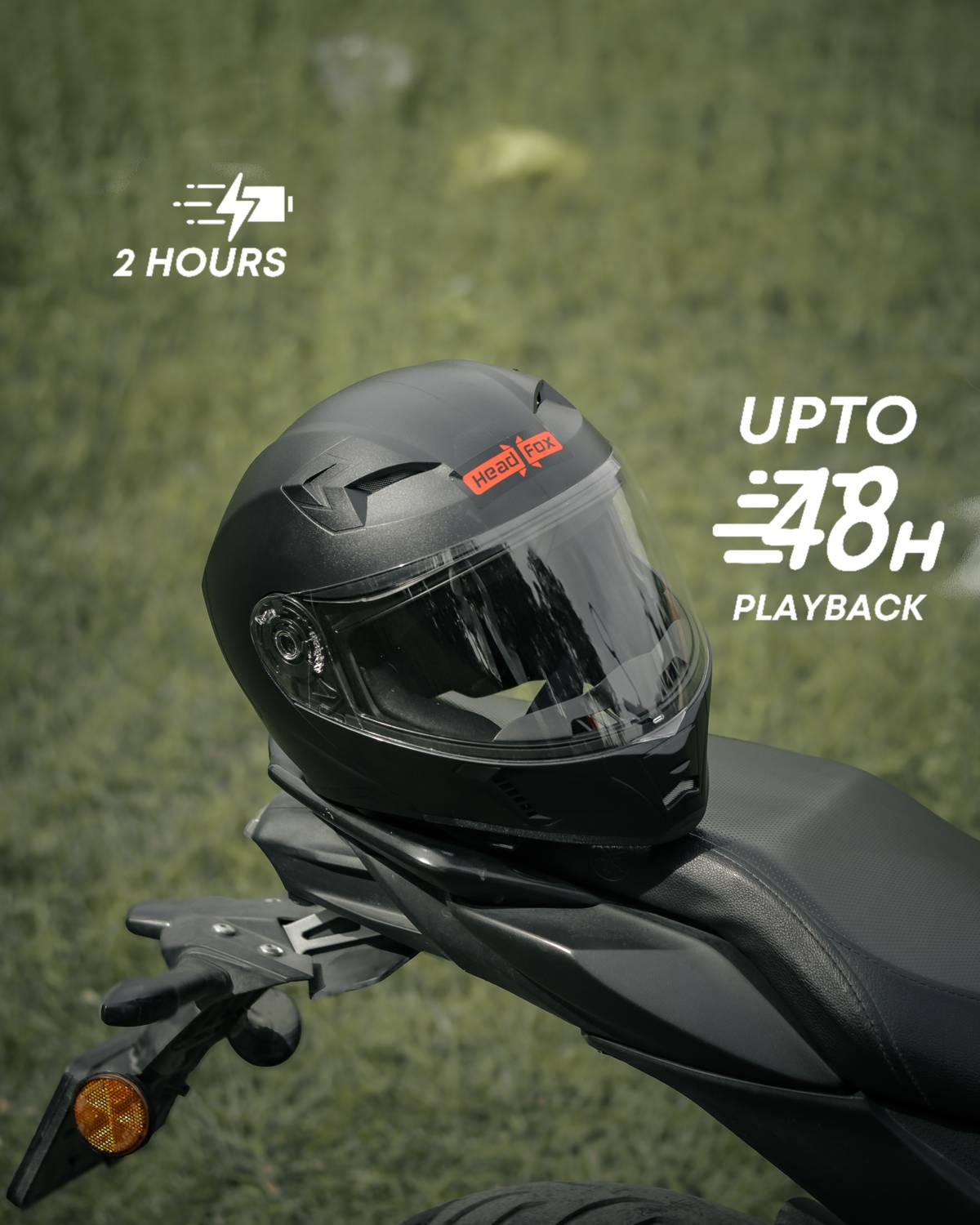 HEADFOX N2 ELITE Bluetooth Helmet for Men - Image 3