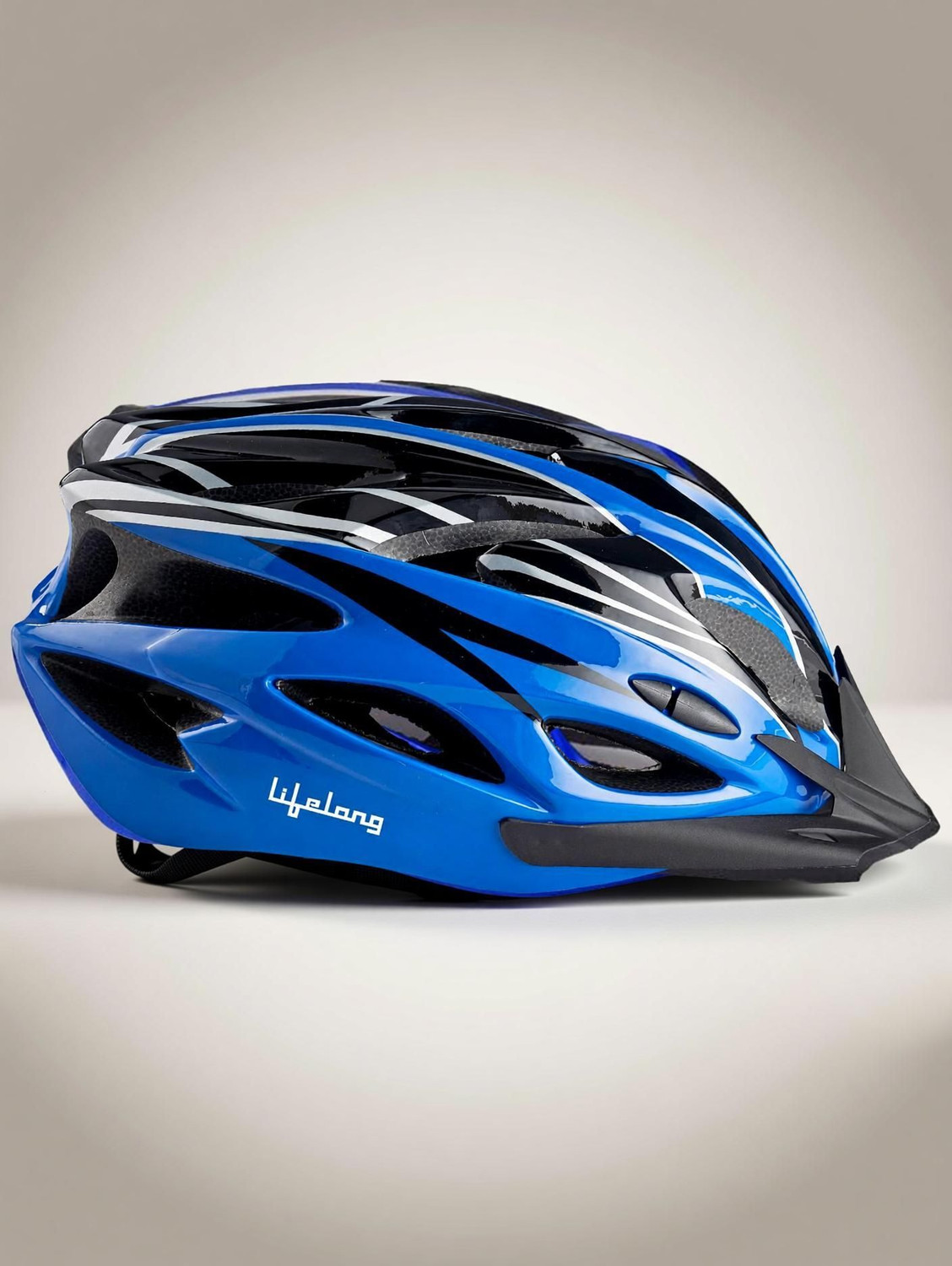 Lifelong Chaze by Milind Soman Adjustable Cycling Helmet (Blue/ Black)