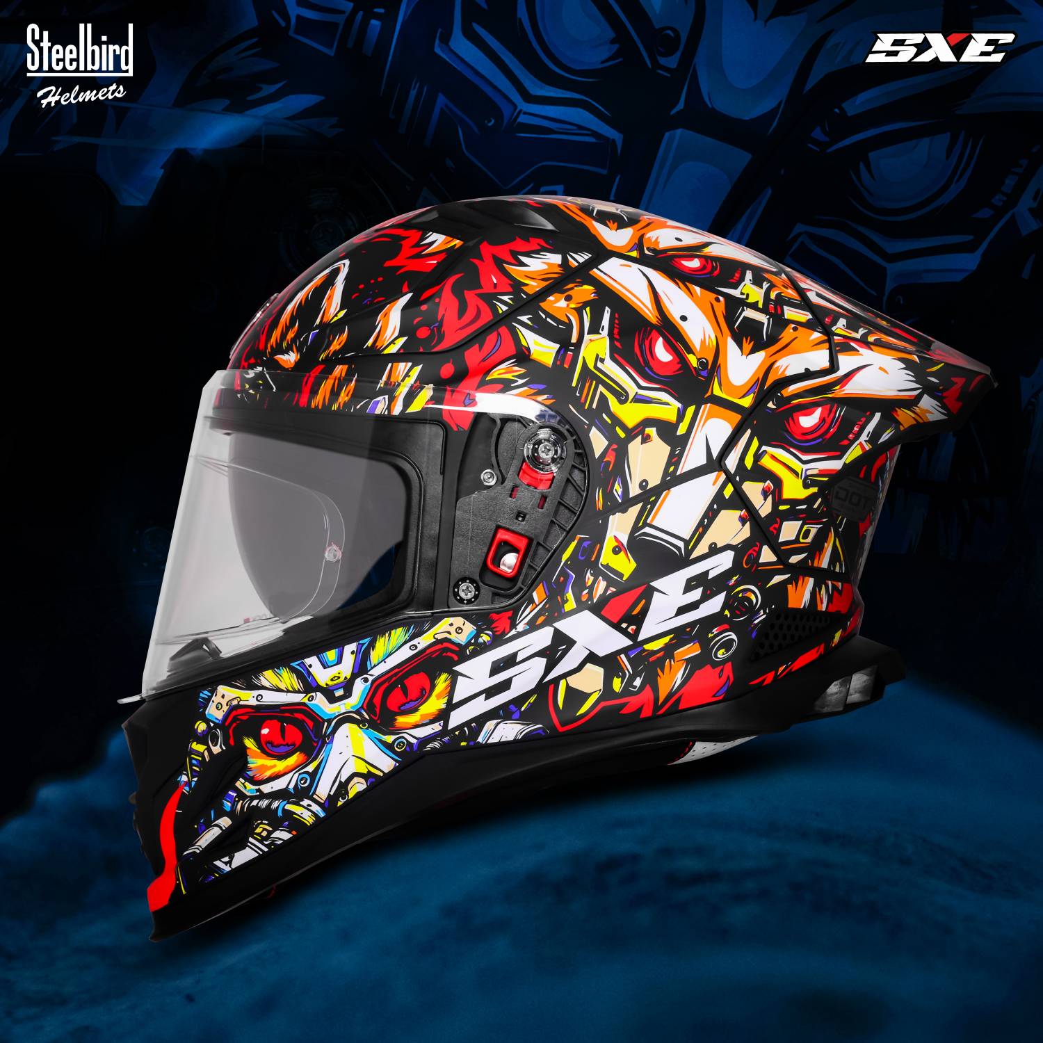 Steelbird SBH 61 SXE X1 Pinlock ISI and Dot Certified Full Face
