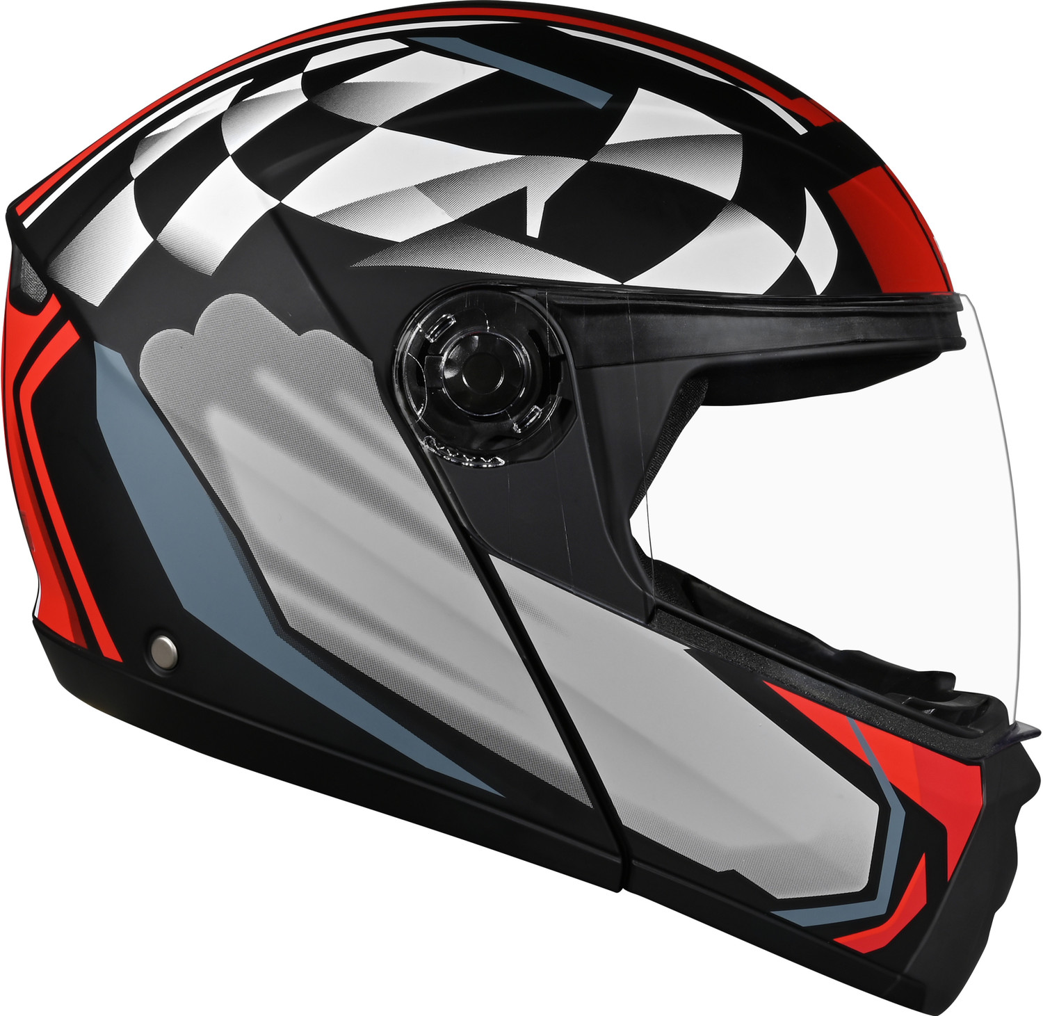 Image of ROYAL ENFIELD AIR-X CHECKS Full Face ISI & DOT Motorbike Helmet Motorbike Helmet (Black)