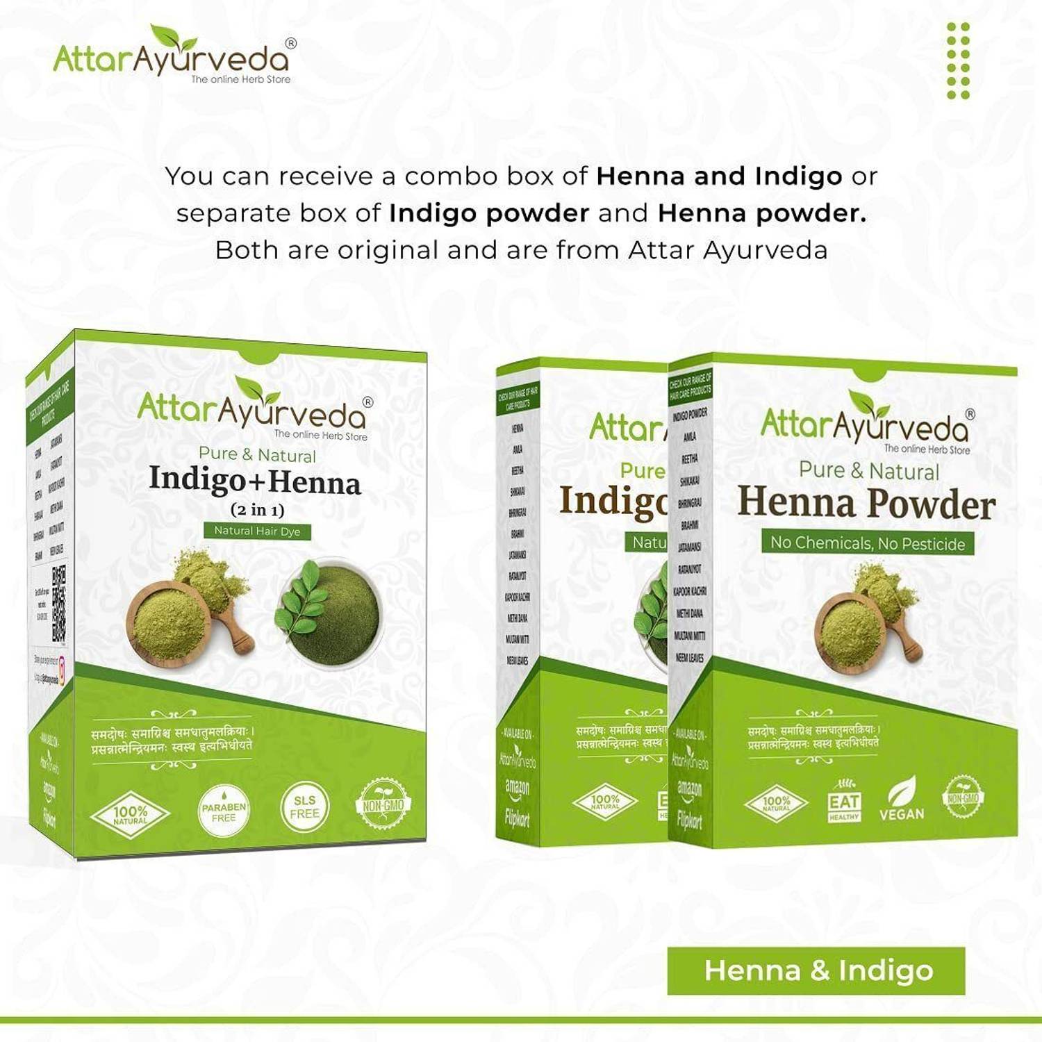 Attar Ayurveda Natural Dye for Black Hair - Image 2