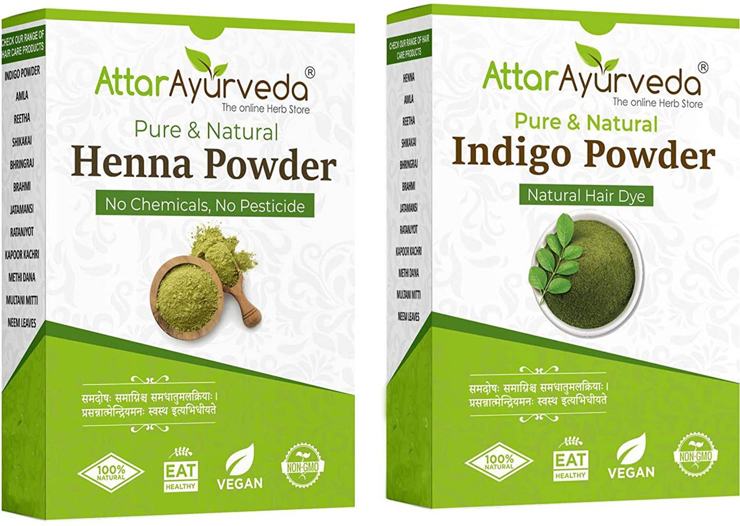 Attar Ayurveda Natural Dye for Black Hair - Image 1