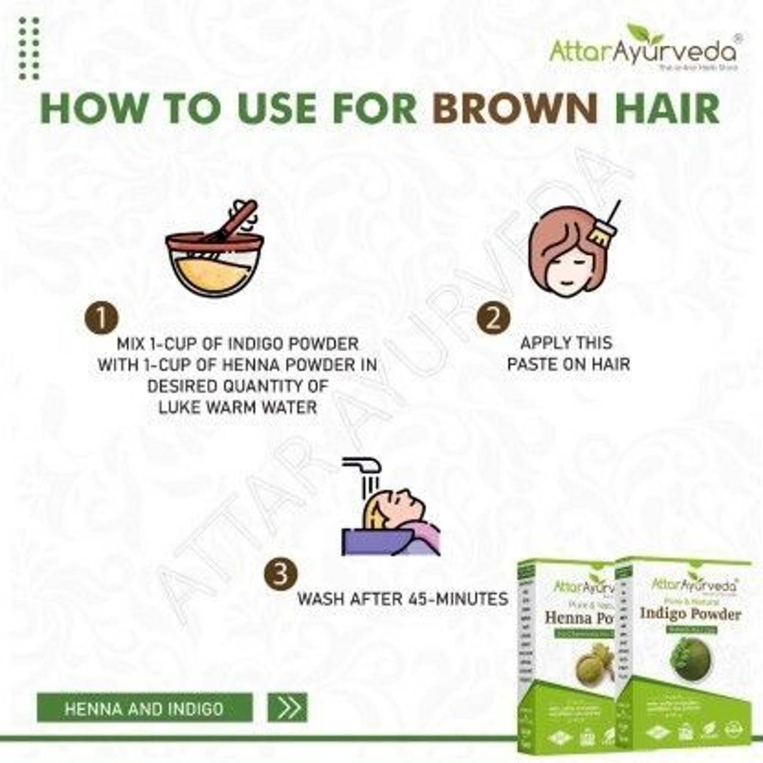 Attar Ayurveda Natural Dye for Black Hair - Image 5