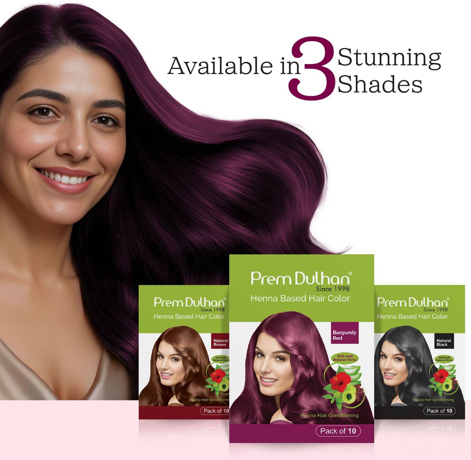 QUEEN'S HENNA 3種セット NEWBROWN RED NATURAL QUEENS HENNA QUEEN RED 4パック 【公式通販】