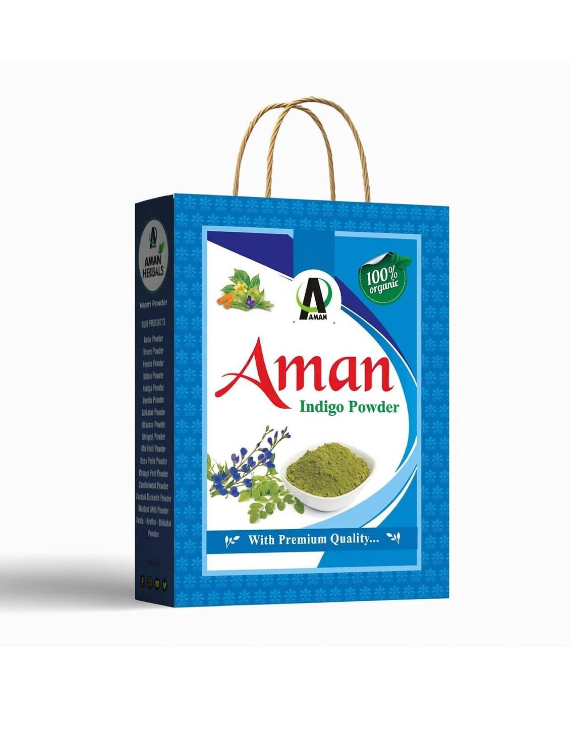 AMAN Herbal Natural INDIGO powder for Hair
