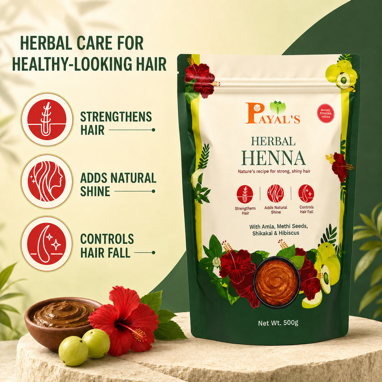 Image of PAYAL'S Herbal Henna 500gm