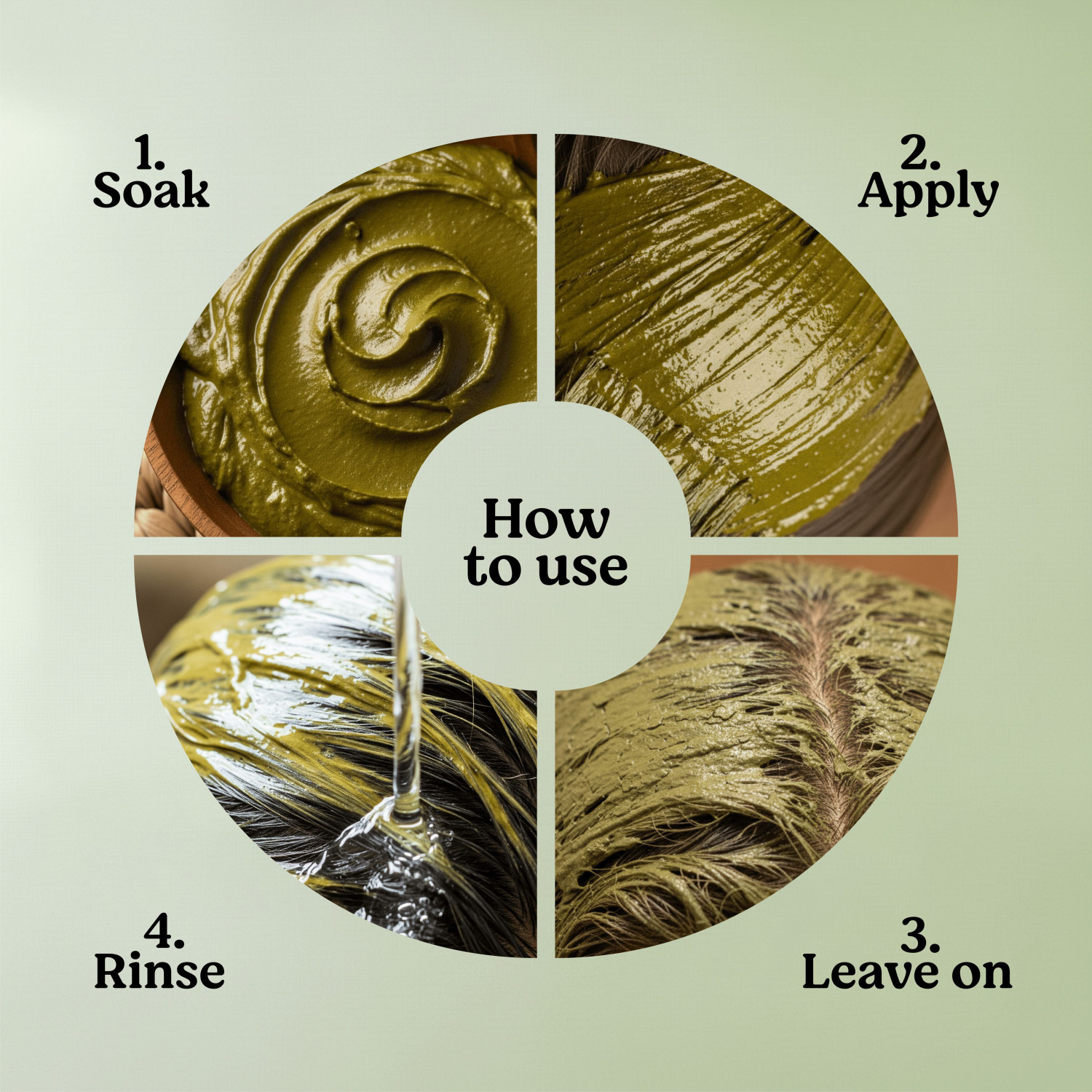 Image of Vagad's Herbal Black Mehendi Powder, Ammonia-Free Henna Hair Dye for Men and Women