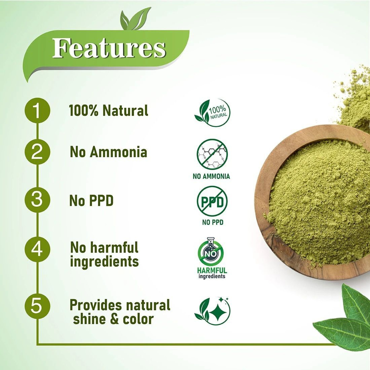 Image of KEYA SETH AROMATHERAPY Henna Powder Herbal Hair Colour with Nature Conditioner for Silky & Shiny Hair