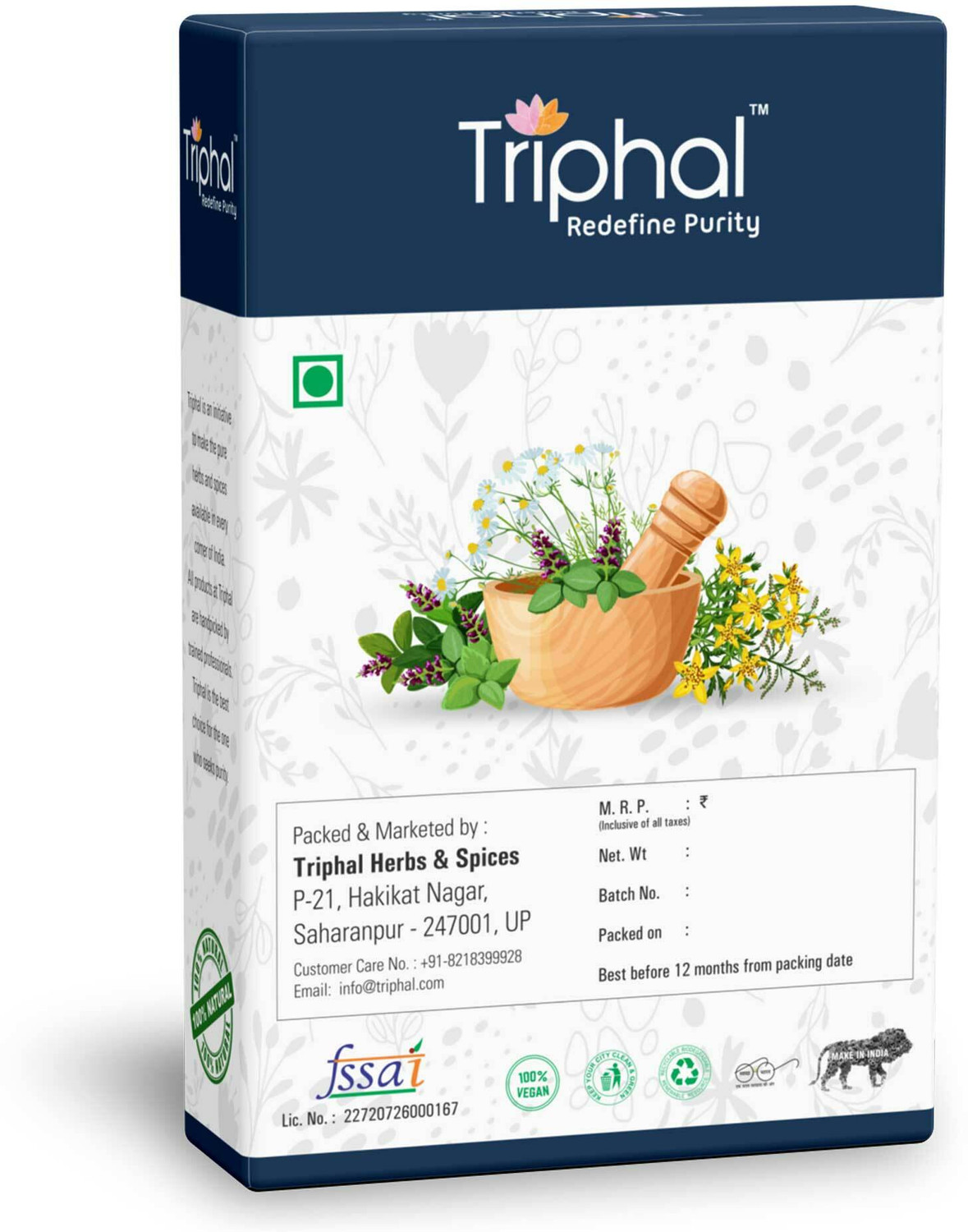Image of Triphal Salab Panja Powder - Salam Punja Churn | Original Herb Powder
