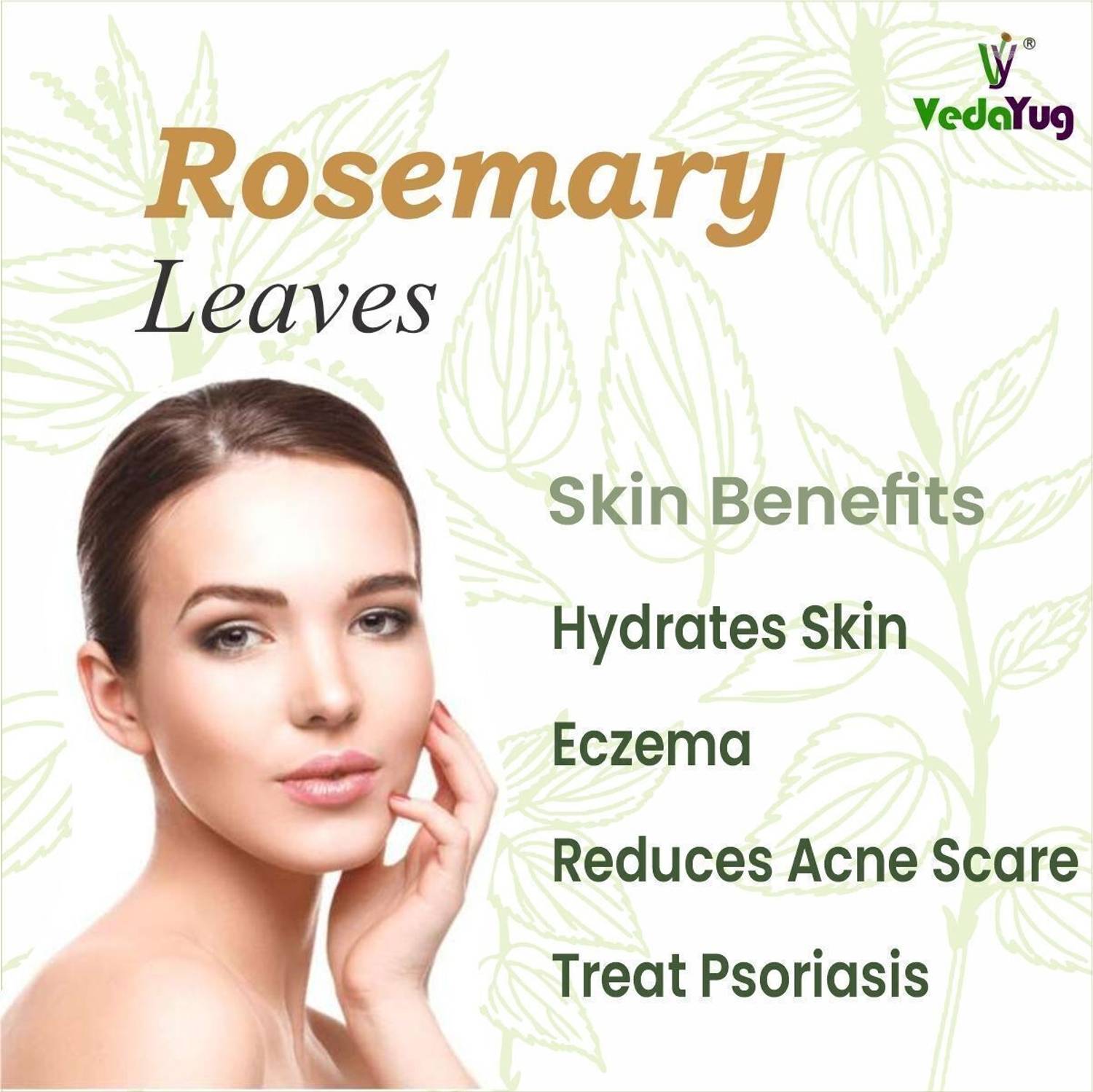 VY VedaYug Rosemary Dried Leaves 100g - Image 4
