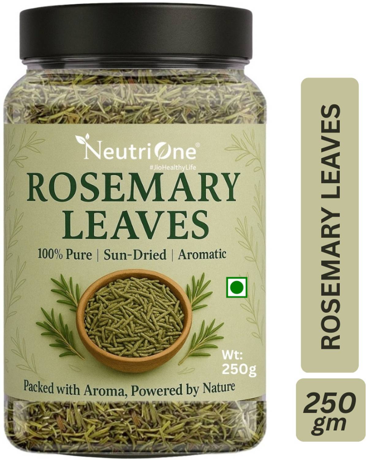 NeutriOne Rosemary Leaves Dried for Hair Growth, Crushed Leaves S