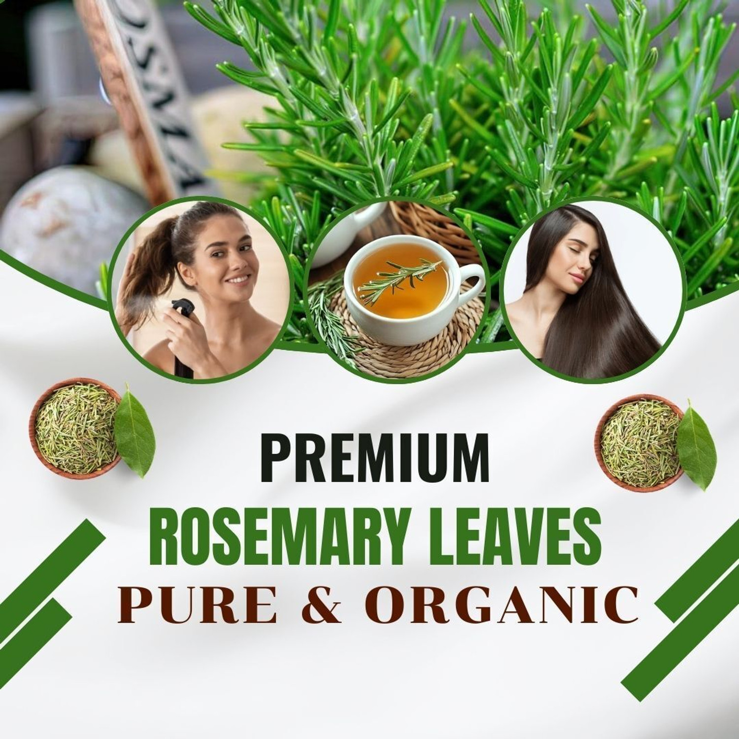 Image of BrijBooti Rosemary Leaves | Dried Rosemary Leaf for Hair | Ideal for Rosemary water & oil