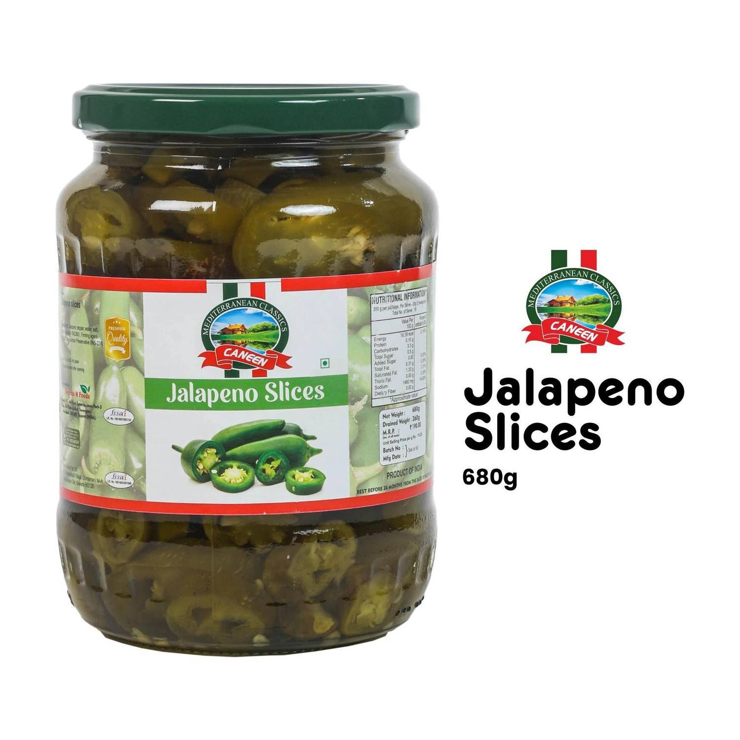 caneen Green Jalapeno 680gm