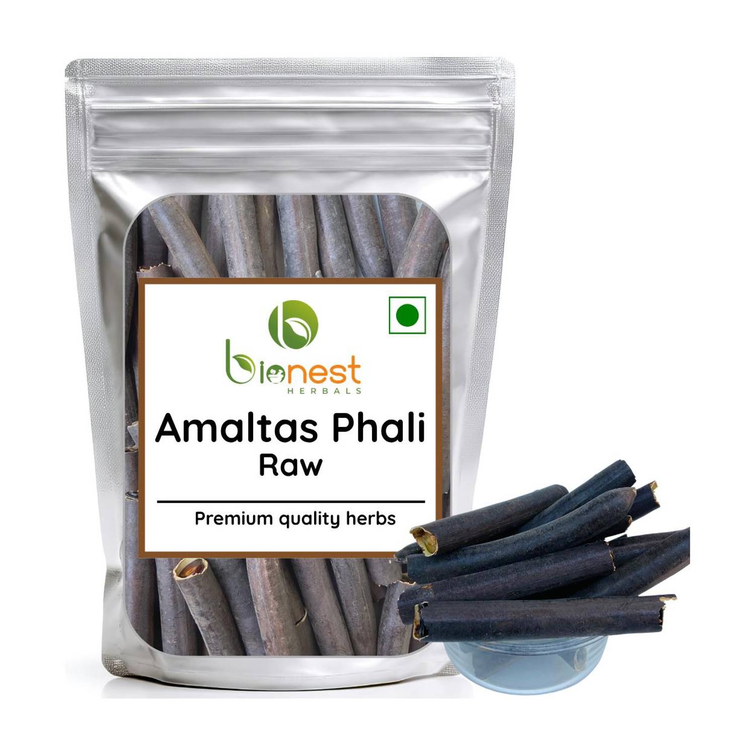 Bionest Herbals Amaltas Phali (Raw) - 100 g - Amaltaas Fali | Chronic Constipation | Detoxifier