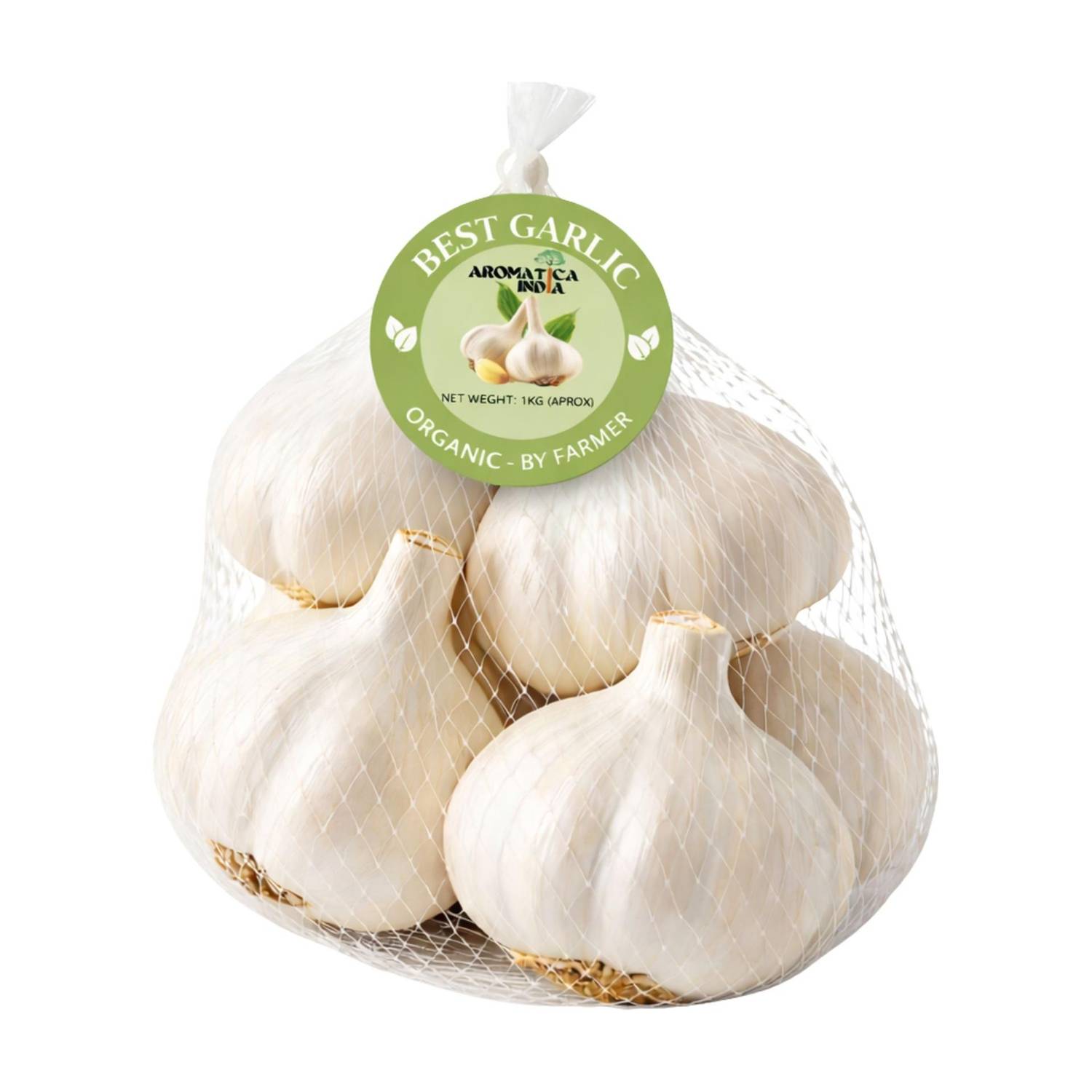 Aromatica India Fresh Garlic for Immunity Drink & Cooking - Raw & Natural Lehsun