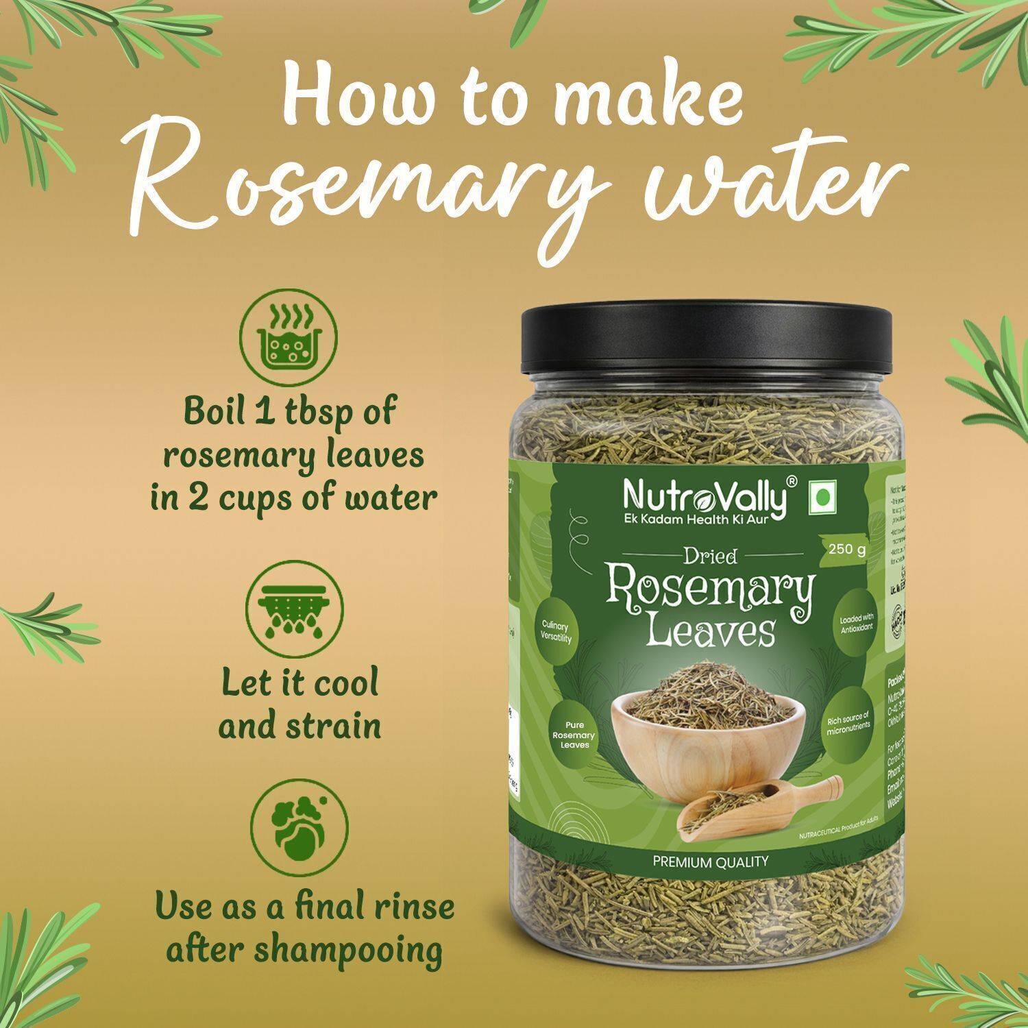 NutroVally Rosemary Leaves for Hair Growth - Image 5