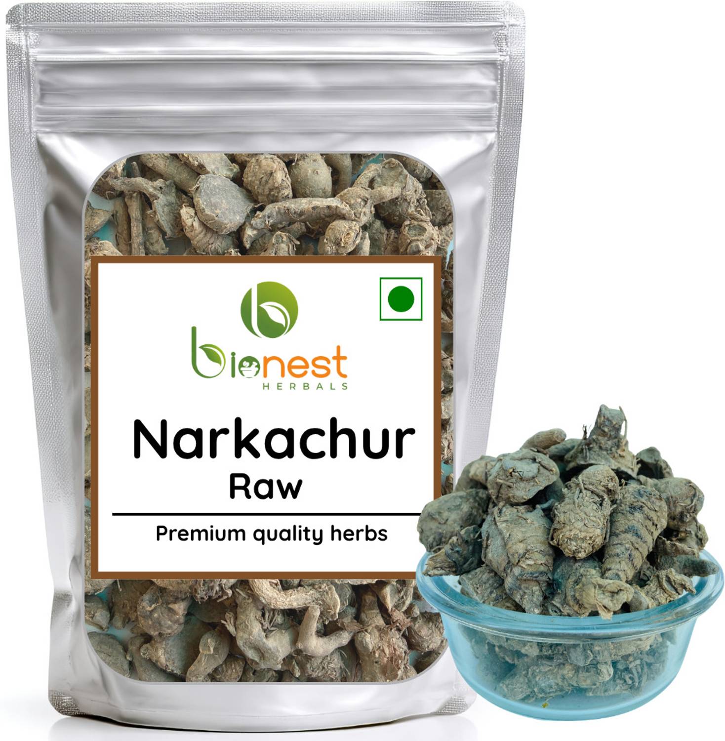 Bionest Herbals Narkachur (Raw) - 750 g - Kali Haldi | Digestion, Respiratory, anti-inflmmatory
