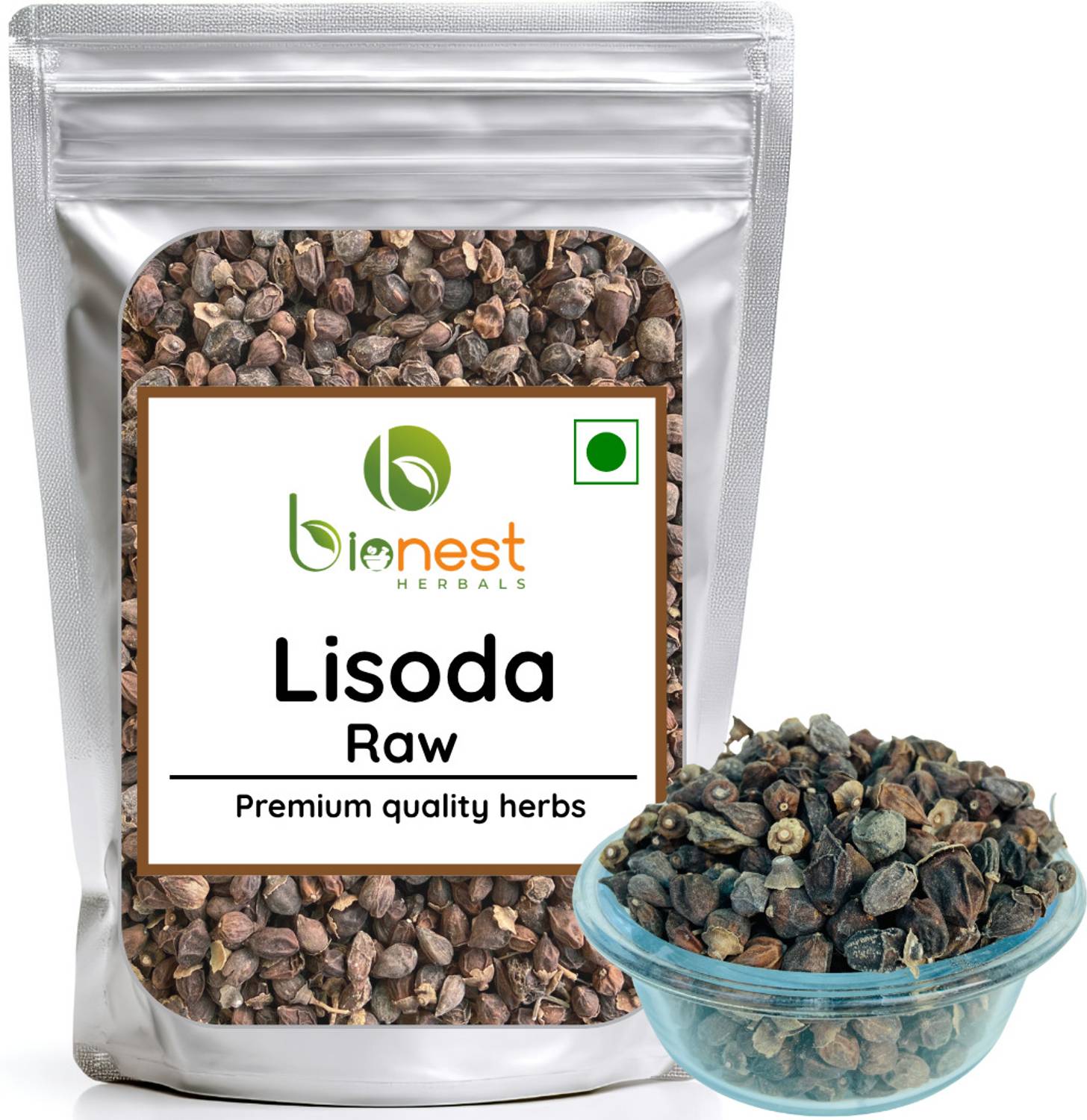 Bionest Herbals Lisoda (Raw) - 750 g - Lasoda | Soothes respiratory tracts, dry cough, urinary