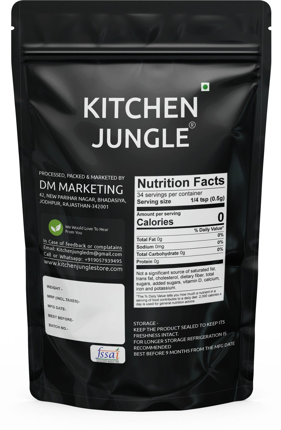 Image of Kitchen Jungle ( 1 kg ) Pure Gond Katira Dried Gum
