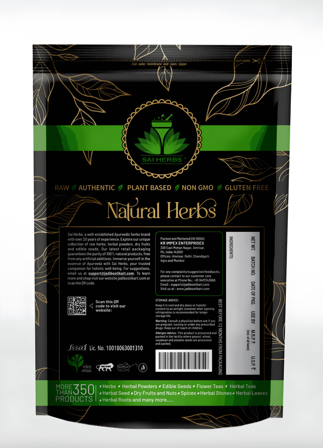 Image of SAI HERBS Rose Hips Powder - Pure & Natural