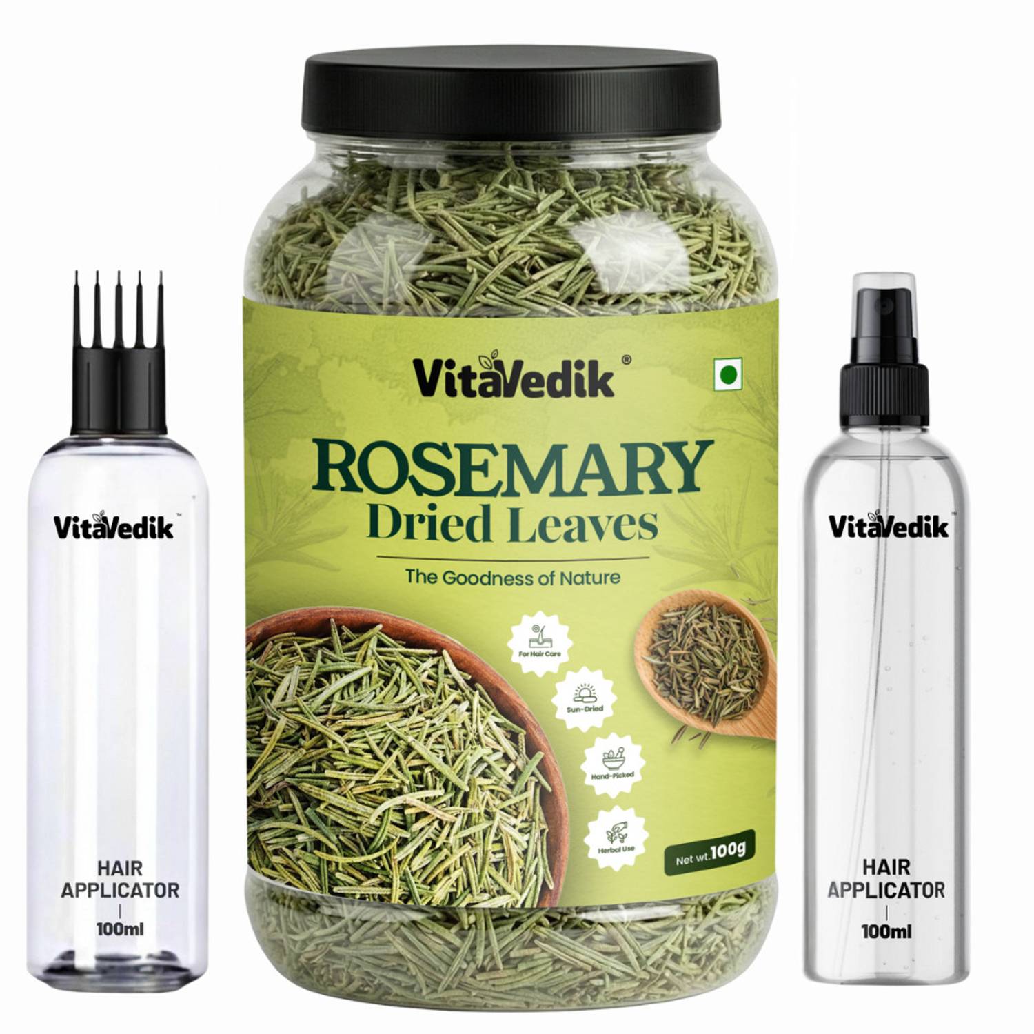 VitaVedik Rosemary Dried Leaves for Hair Growth - Image 1