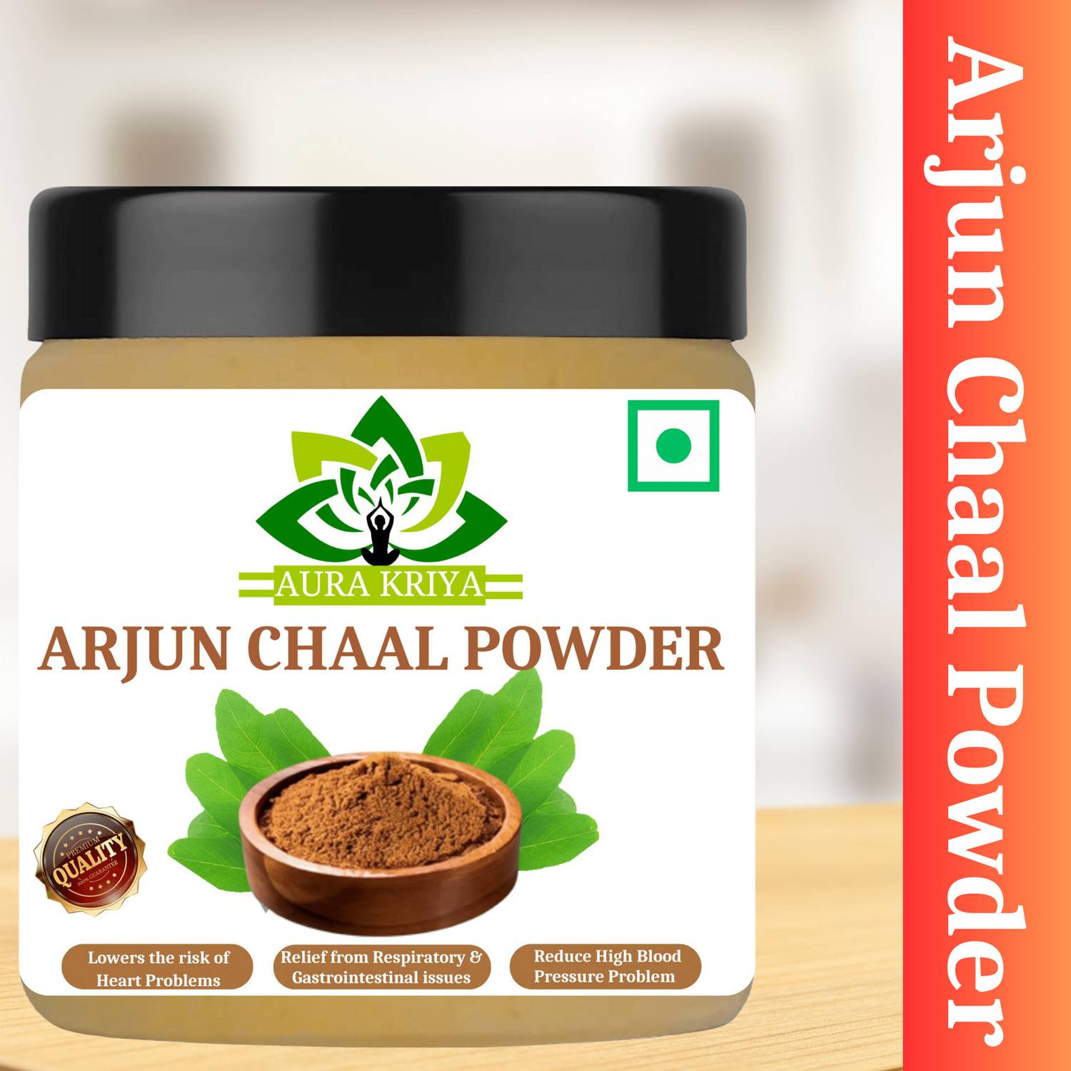 Aura Kriya Pure & Natural Arjun Chal Powder, Arjuna Bark Powder, Arjun Powder