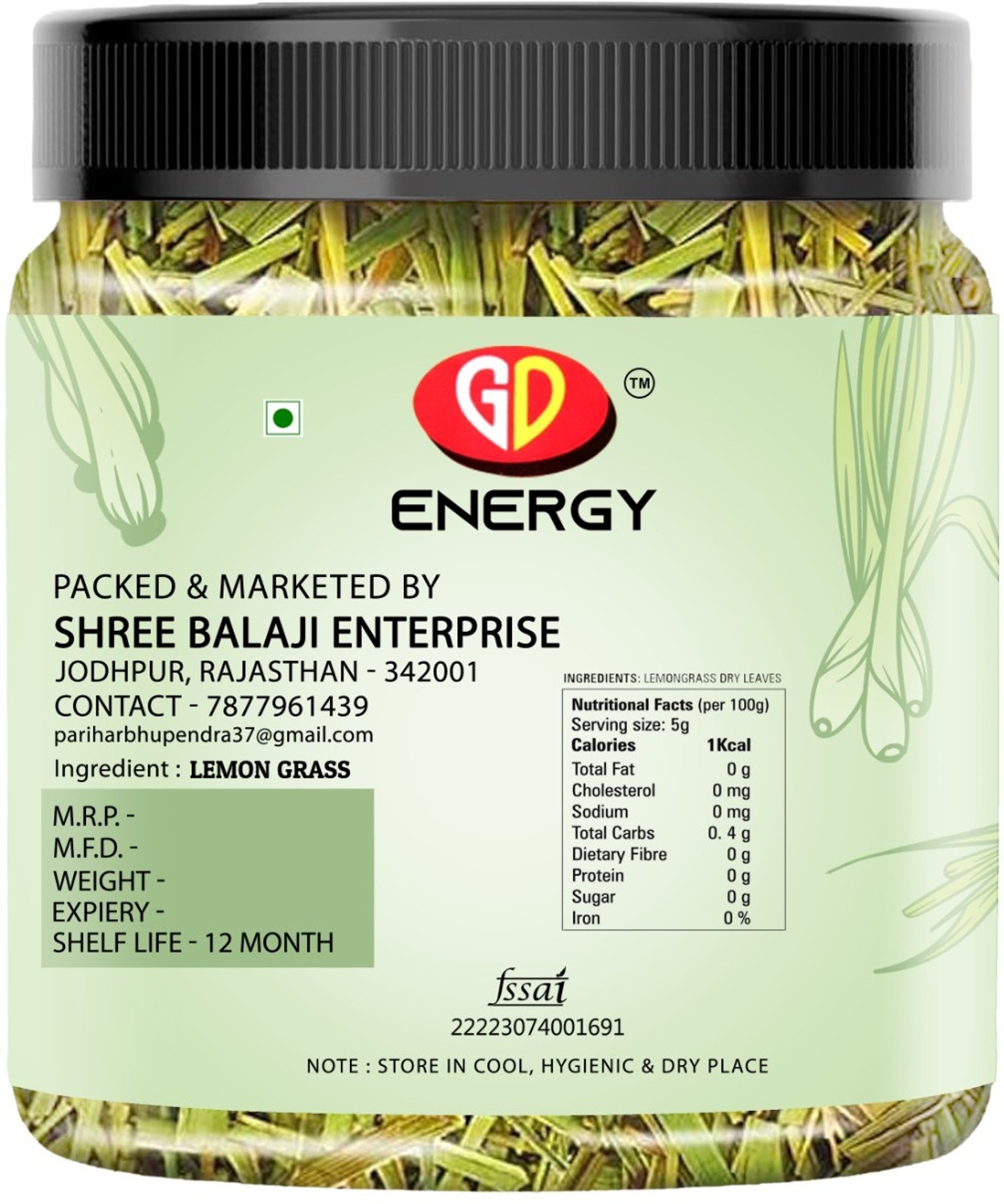 Image of Gd Energy Herbal Tea Loose Leaves I Boost Metabolism Used For Detox 100 Grams Cups Herbal Tea Tin