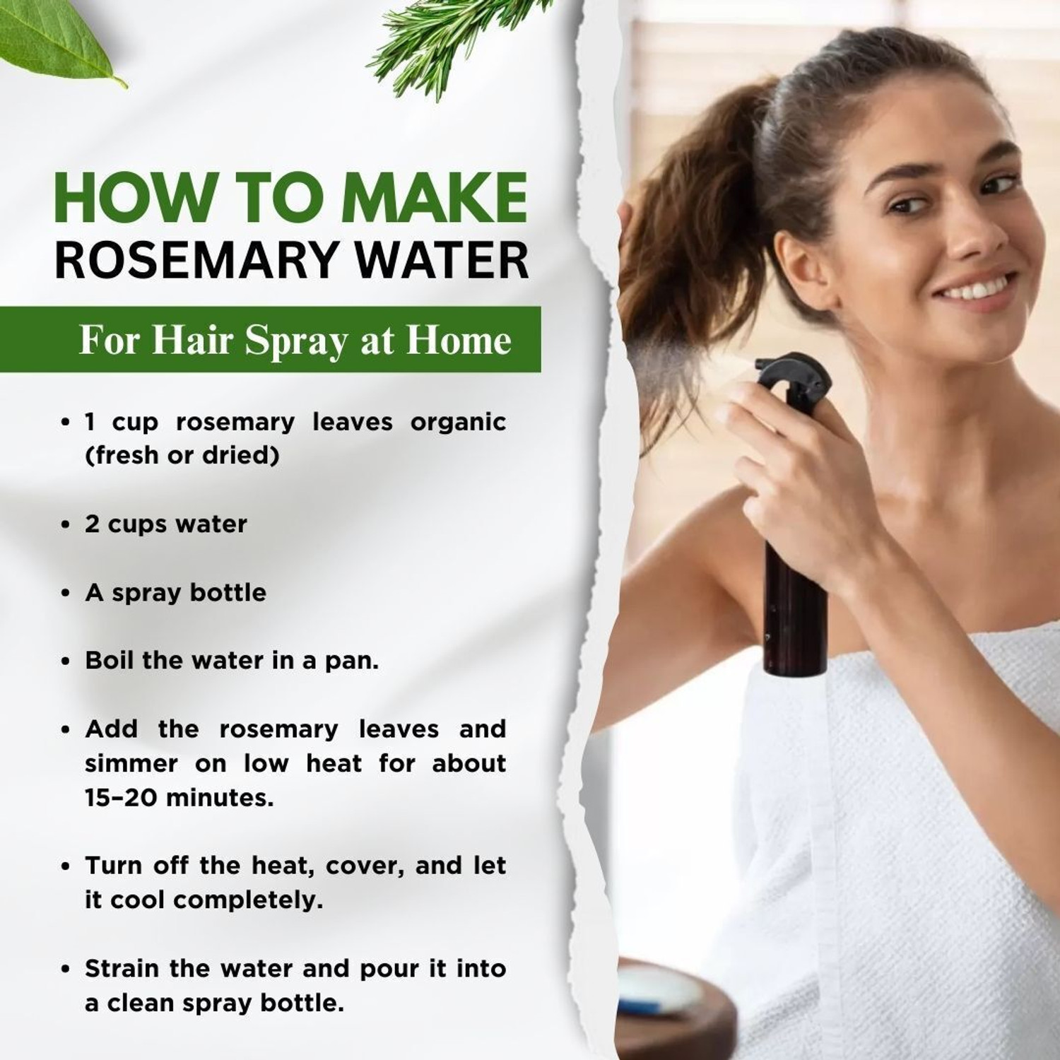 Image of BrijBooti Rosemary Leaves | Dried Rosemary Leaf for Hair | Ideal for Rosemary water & oil