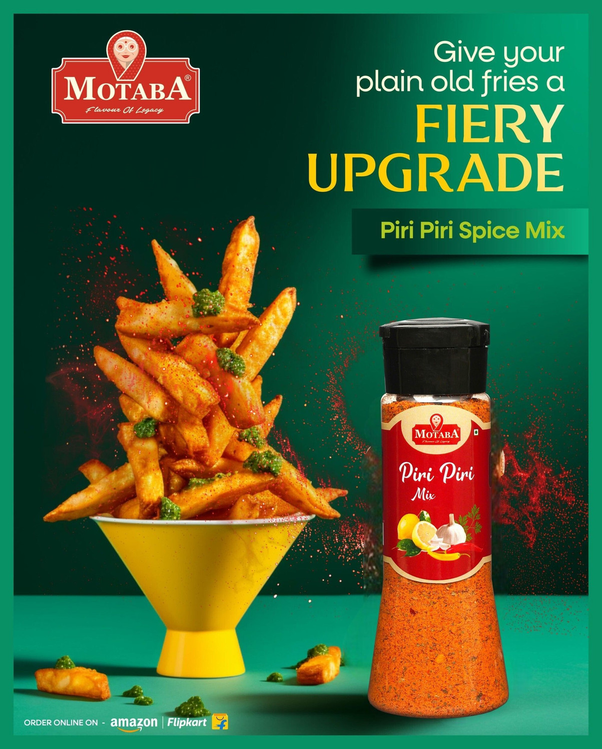 Image of motaba masala Chilli Flakes, Dry Oregano, Pizza-Pasta Seasoning, Piri Piri & Garlic Powder -