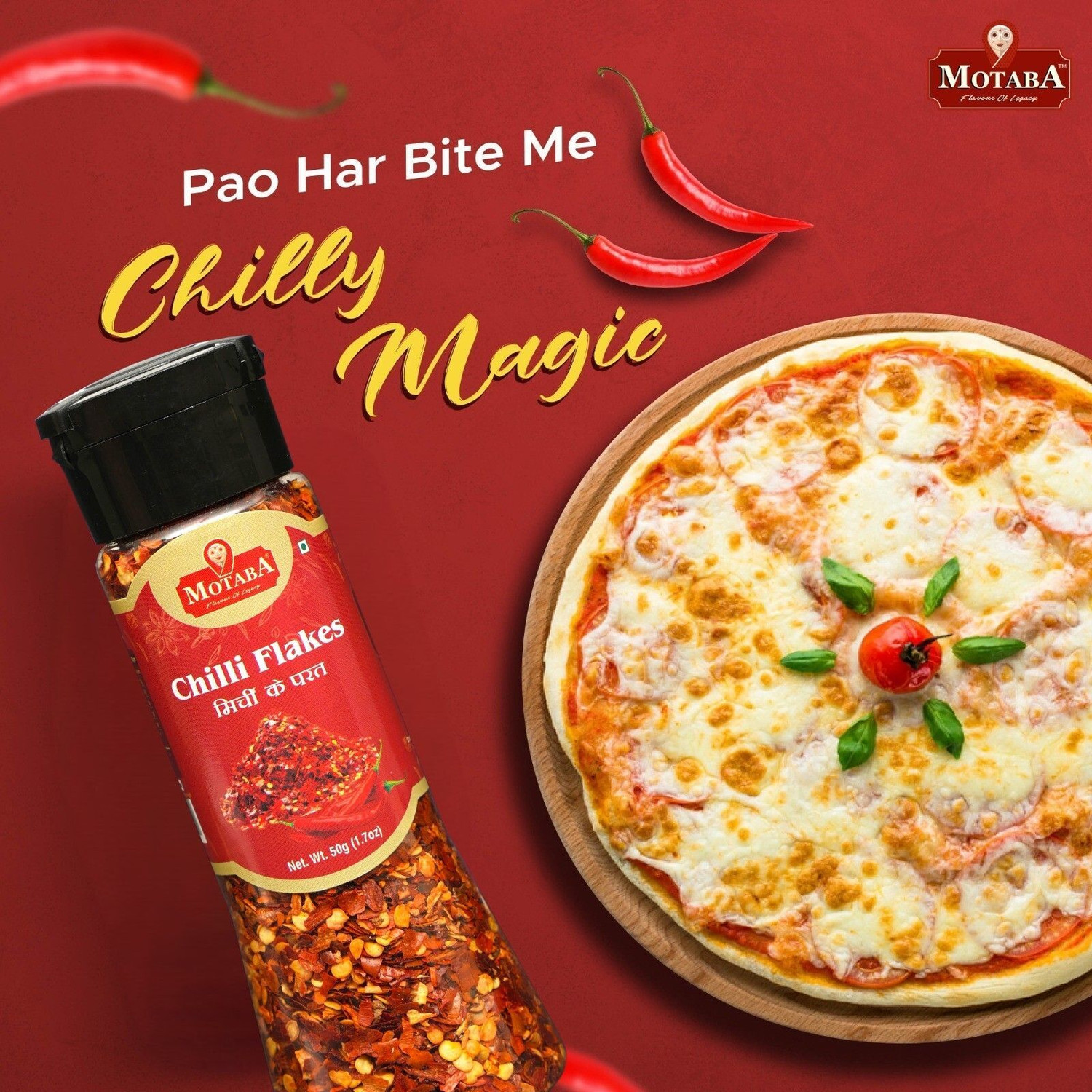 Image of motaba masala Chilli Flakes, Dry Oregano, Pizza-Pasta Seasoning, Piri Piri & Garlic Powder -