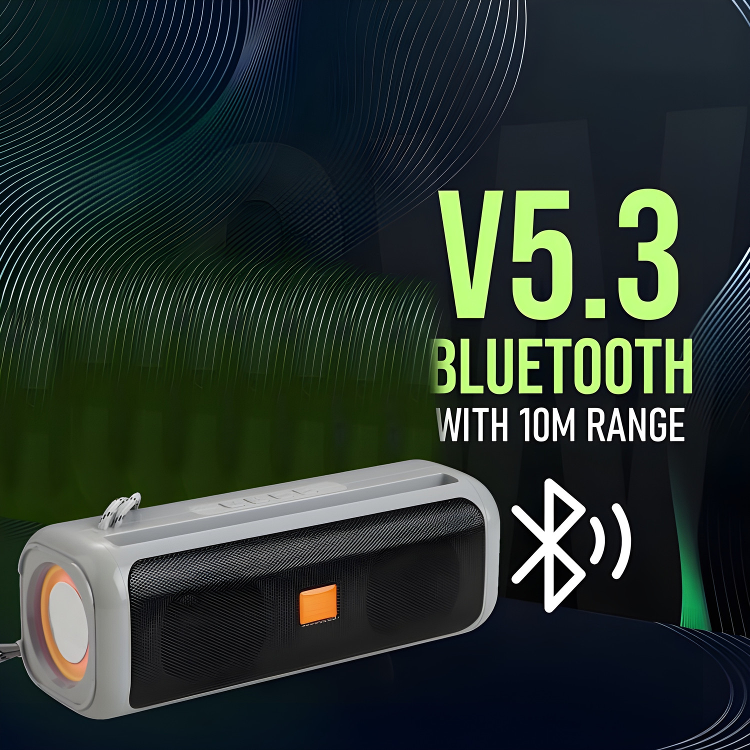 Image of RZW MR-458 Mini Home Theater|DJ Bass|Splashproof|Water Resistant|Bluetooth Speaker-3 10 W Bluetooth Gaming Speaker
