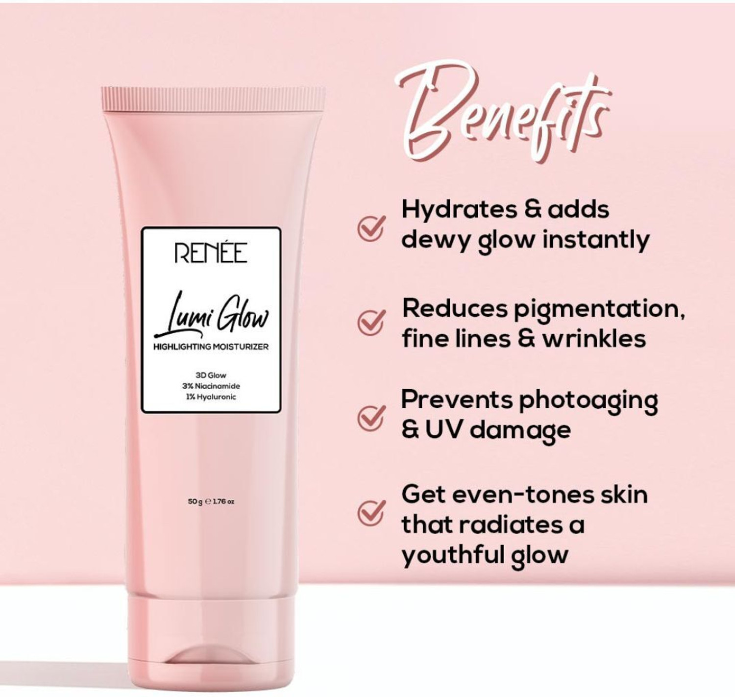 Image of Renee Lumi Glow Highlighting Moisturizer, Reduces Pigmentation, Fine Lines & Wrinkles