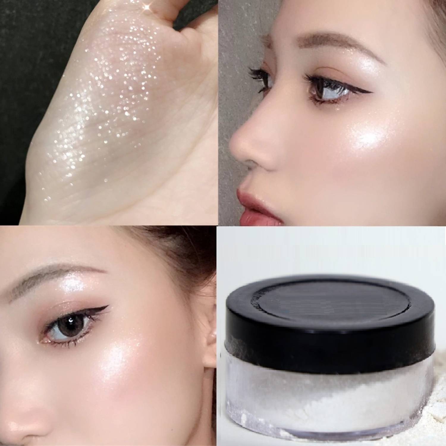Amaryllis Silver Glow Shine Highlighter Highly Pigmented Highlighter
