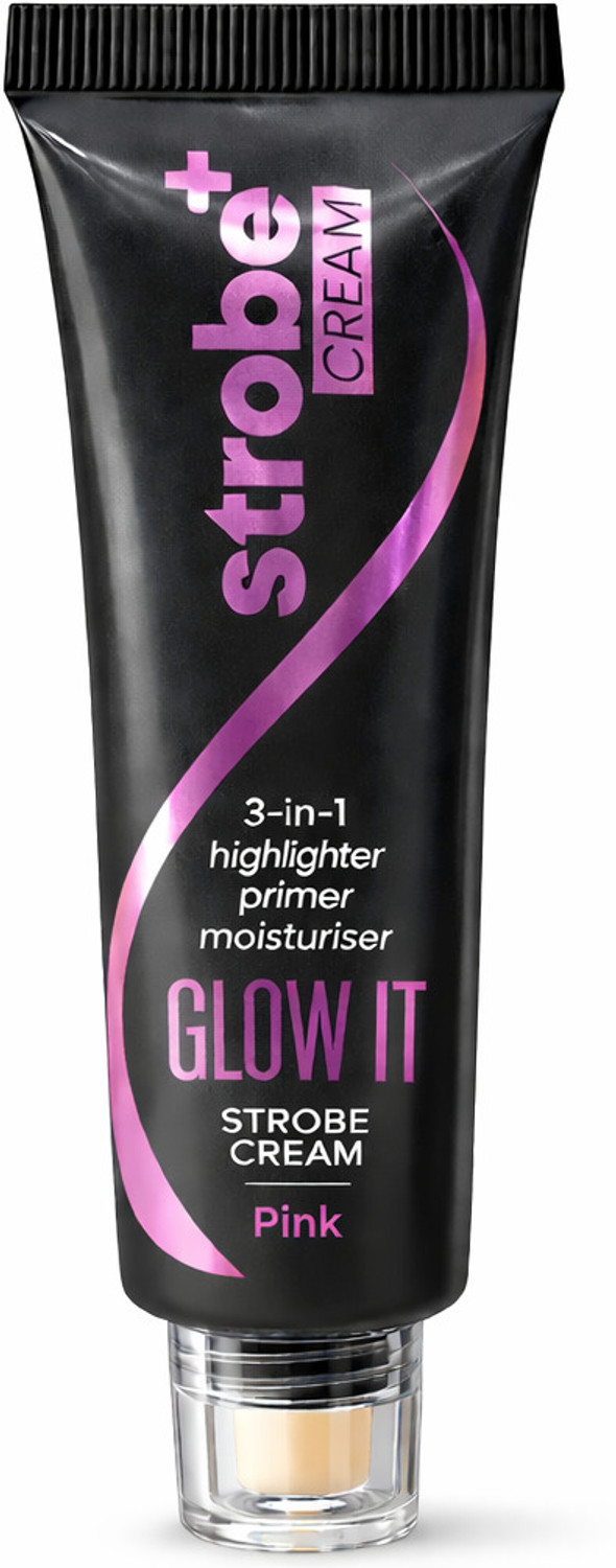 Image of GLOW IT 3-in-1 Strobe Cream Pink 30g - Illuminating Highlighter Primer Moisturizer Highlighter