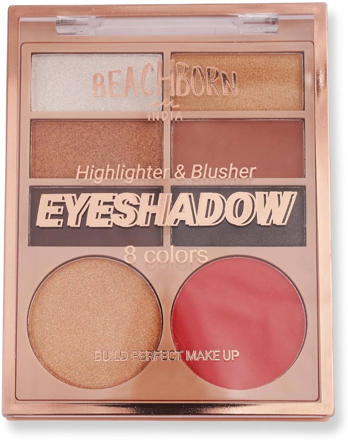 BEACHBORN INDIA Makeup Eyeshadow Highlighter & Blusher Palette Highlighter