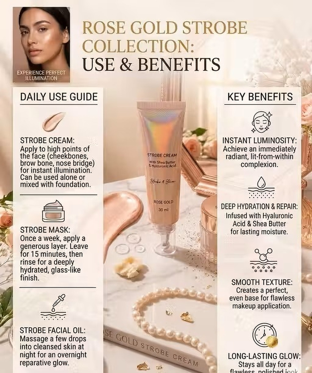 Image of UTIN ROSE GOLD STROBE Highlighter