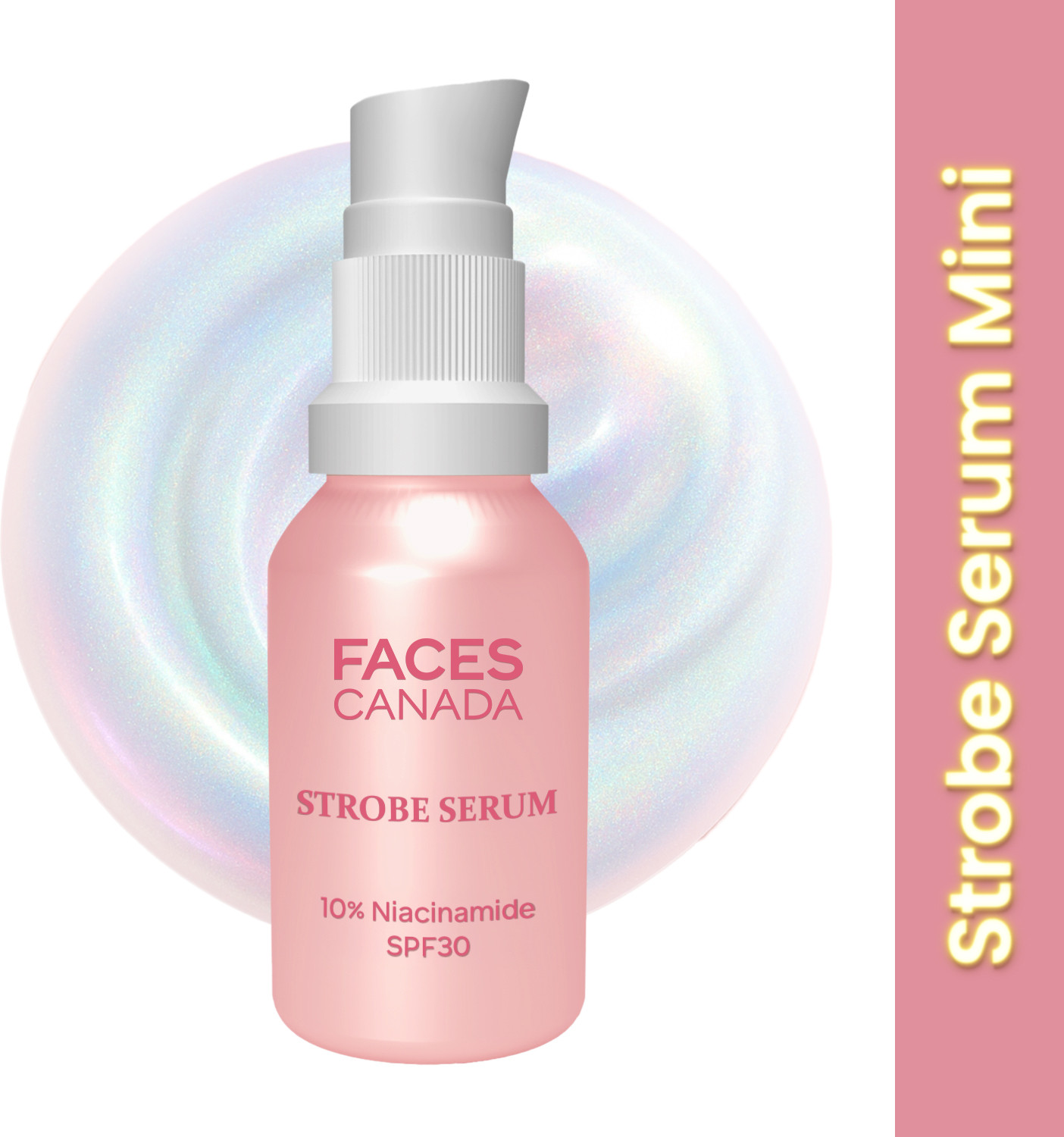 Image of FACES CANADA Strobe Serum Mini (15ml) | Brigtening Serum + Strobe Cream + SPF 30 Sunscreen | Highlighter