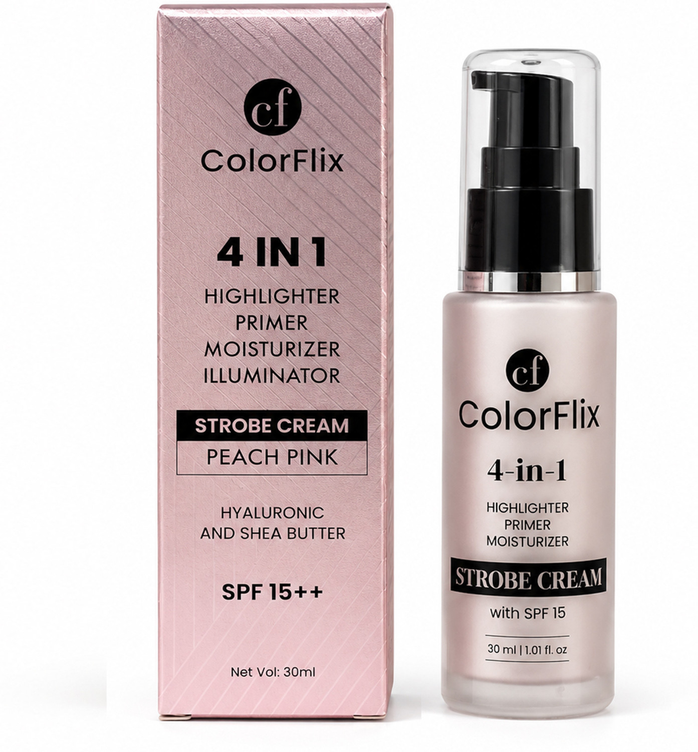 Image of ColorFlix 4-in-1 Strobe Cream for Face, Highlighter, Primer, Moisturizer & Illuminator Highlighter