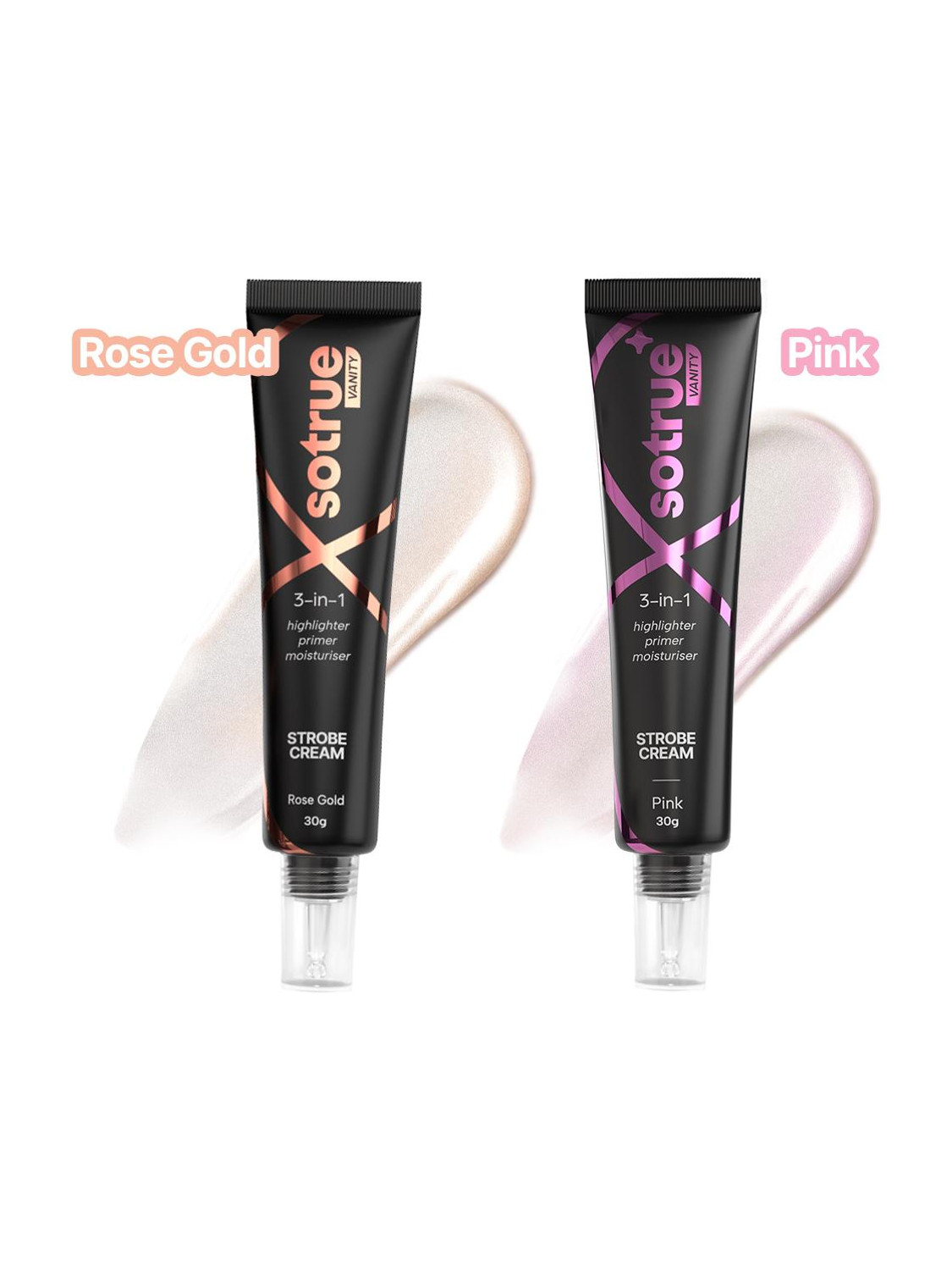 Image of Sotrue Strobe Cream Combo-30g each| Instant Illumination|Primer+Moisturizer+ Highlighter