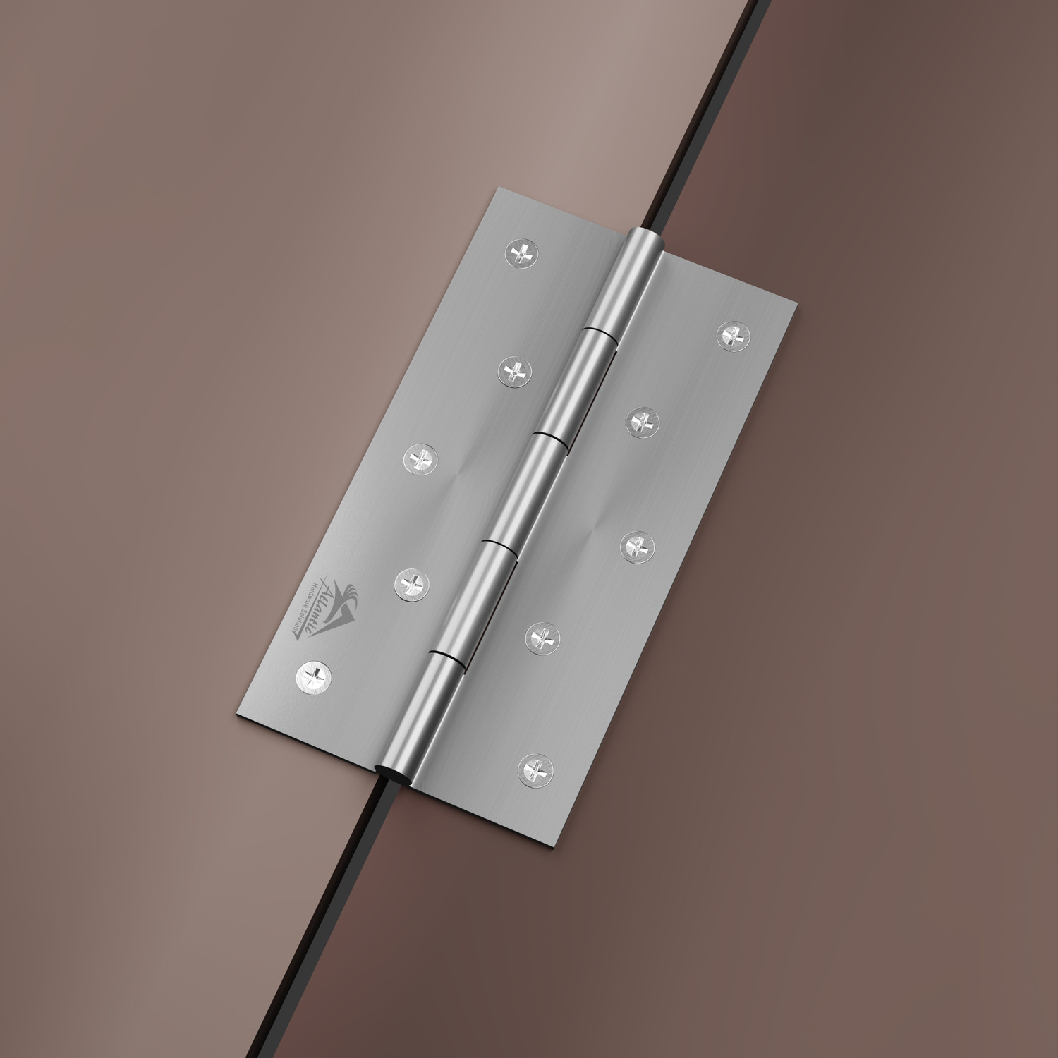 Image of ATLANTIC Window Butt Hinges 5 inch x 14 Gauge /2 mm Thickness Matt Finish Butt /Mortise Hinge