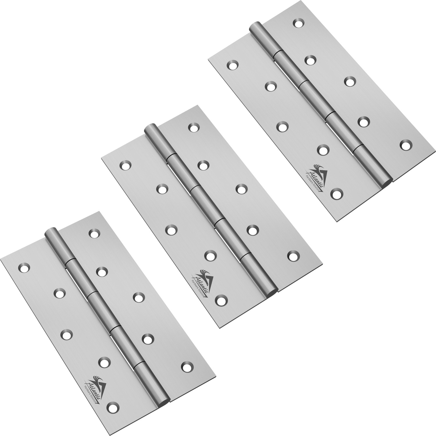 Image of ATLANTIC Window Butt Hinges 5 inch x 14 Gauge /2 mm Thickness Matt Finish Butt /Mortise Hinge