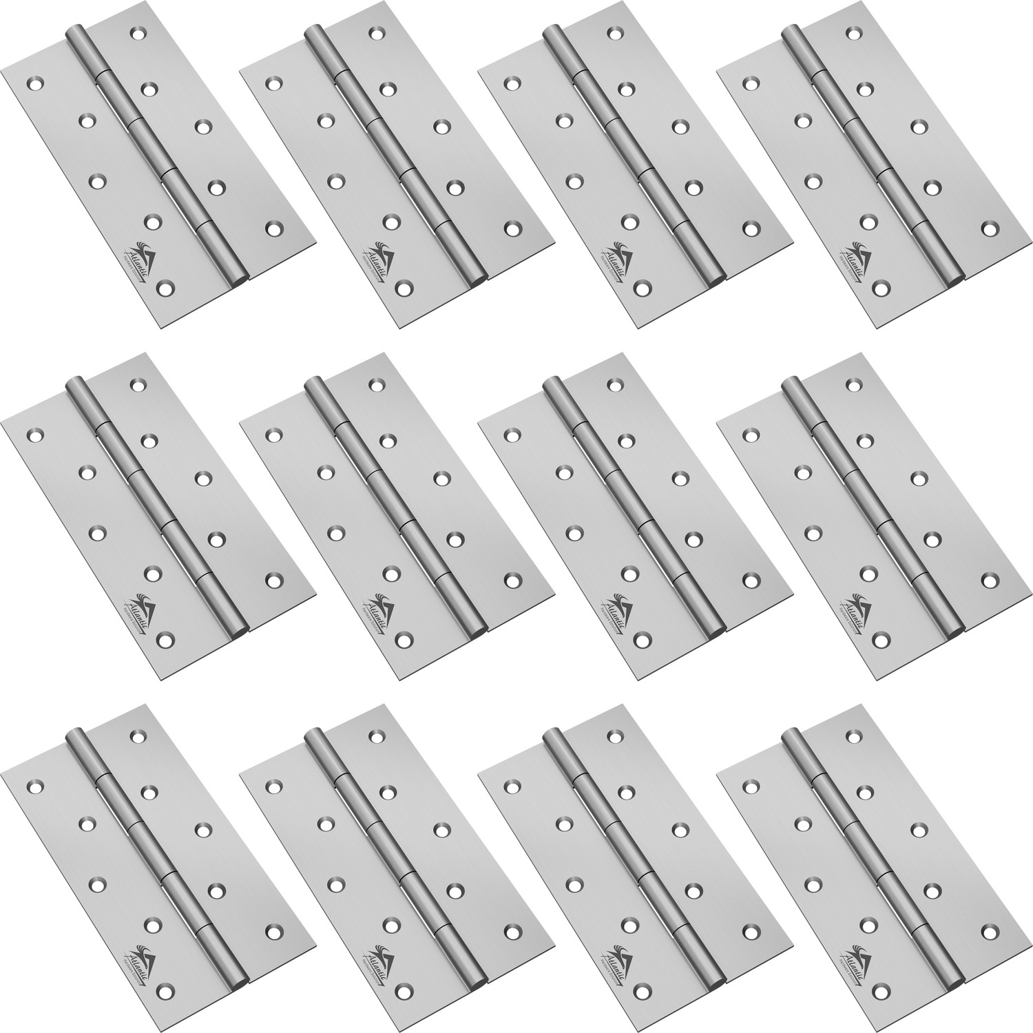 Image of ATLANTIC Window Butt Hinges 5 inch x 14 Gauge /2 mm Thickness Matt Finish Butt /Mortise Hinge