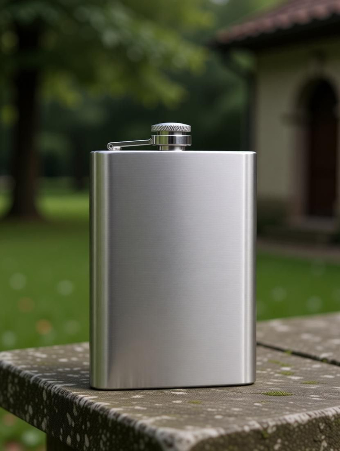 Image of RTURO Slim Compact Alcohol Drinks Wine Whiskey Vodka Or Liquor Stainless Steel Hip Flask