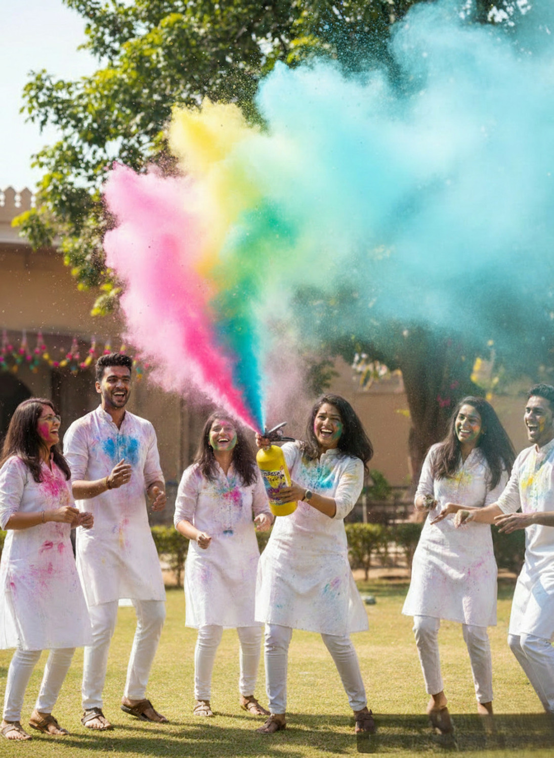 Image of Aavkar creation 2 Kg Color Cylinder Powerful For Holi Celebrations (Random Color Will be Given) Holi Color Powder Pack of 1