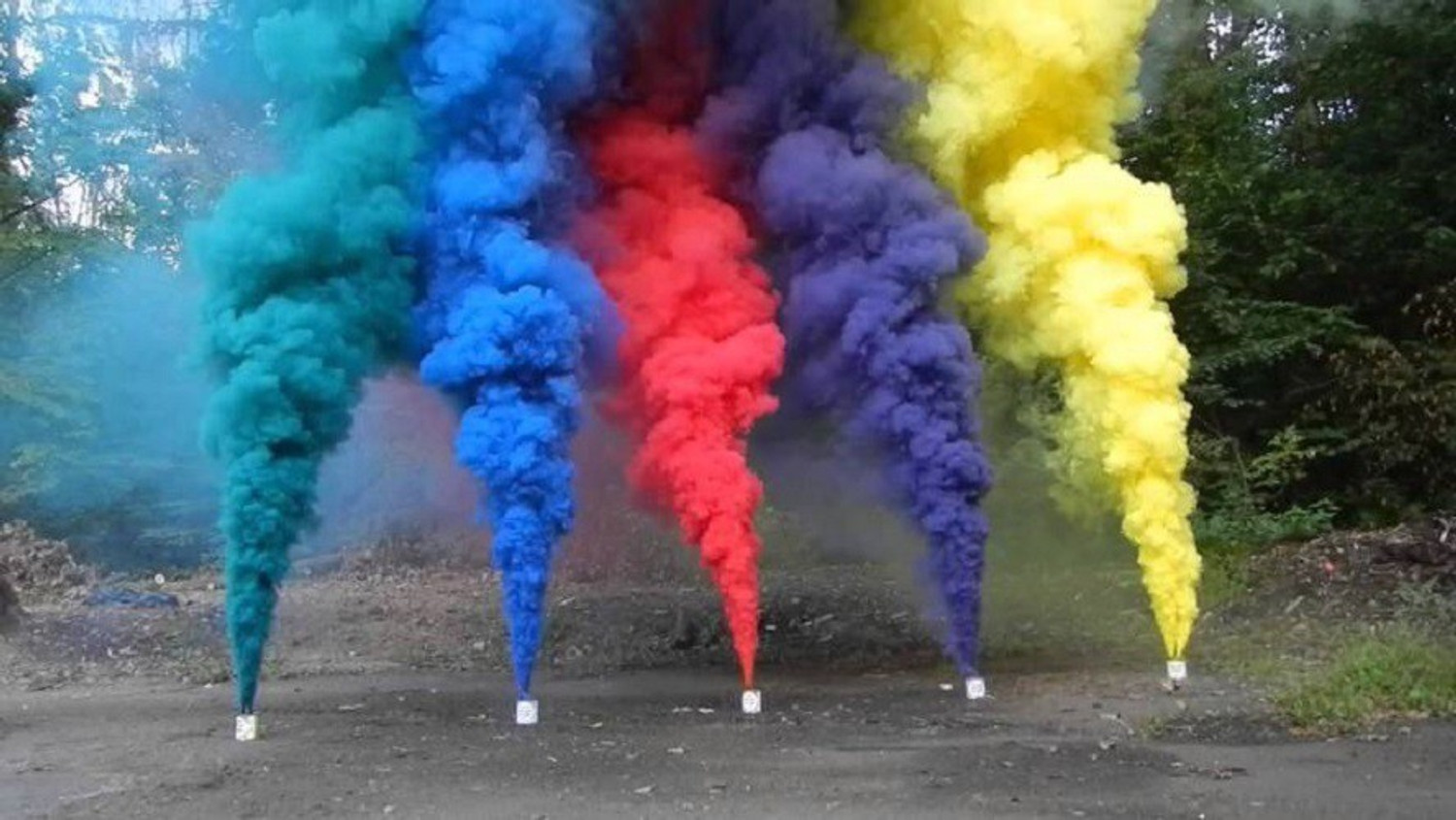 Image of eGharonda Small 5 MULTI COLOR SMOKE FOG Holi Color Holi Color Powder Pack of 1