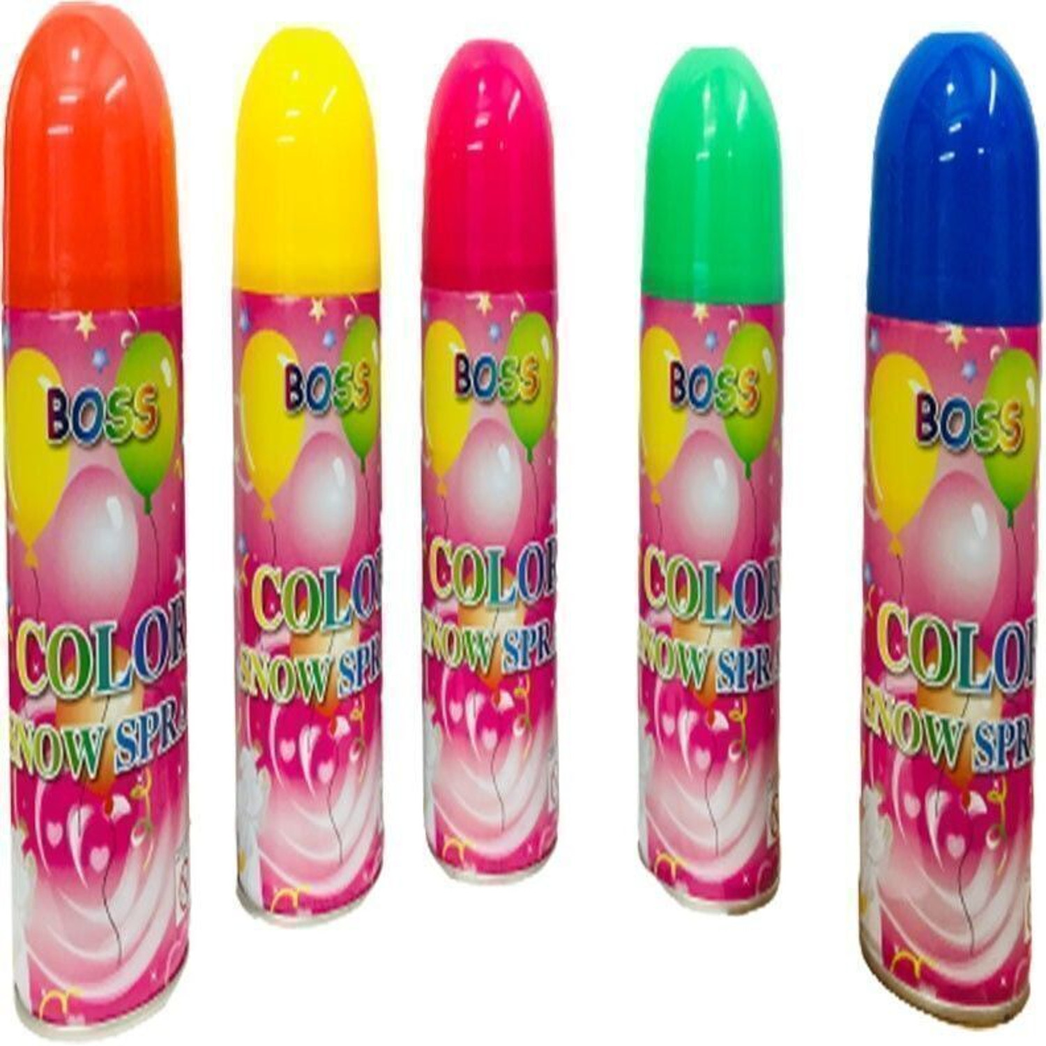 Image of Divine Enterprises Boss Color Snow Spray 250ml Holi Color Paste Pack of 1