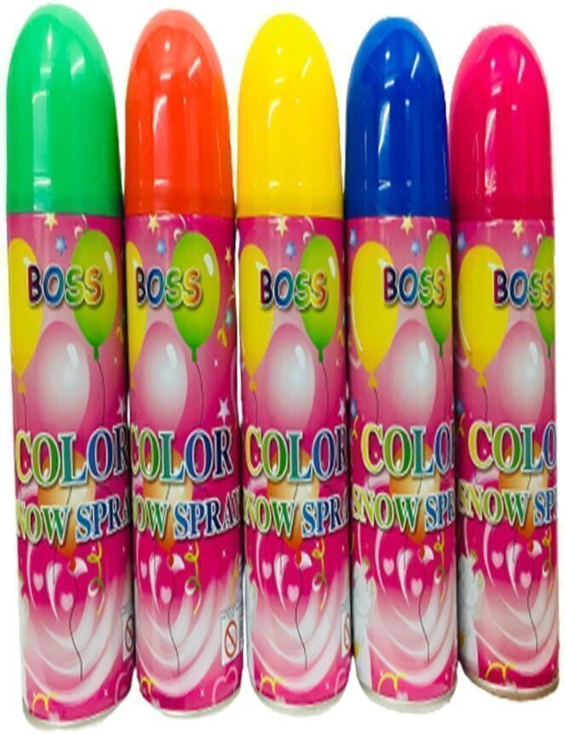 Image of Divine Enterprises Boss Color Snow Spray 250ml Holi Color Paste Pack of 1