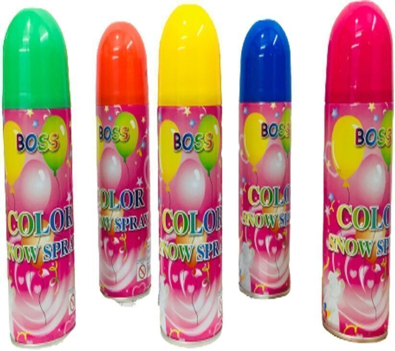 Image of Divine Enterprises Boss Color Snow Spray 250ml Holi Color Paste Pack of 1