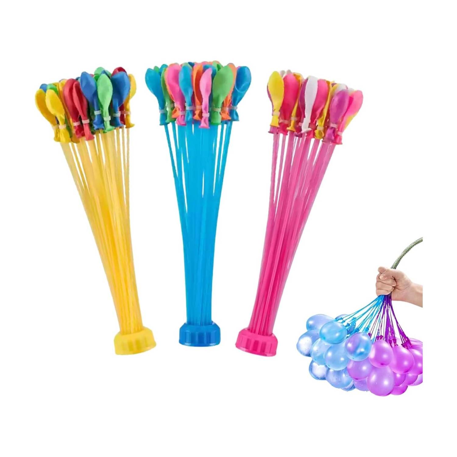 Astorez Printed Holi Water Magic Balloon Bunch 111 Quick Fill Baloons and 60 Seconds Balloon Balloon