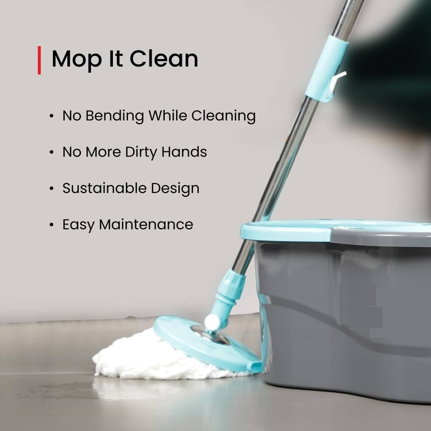PALAK Gamma 360 Spinner Mop Set - Image 5